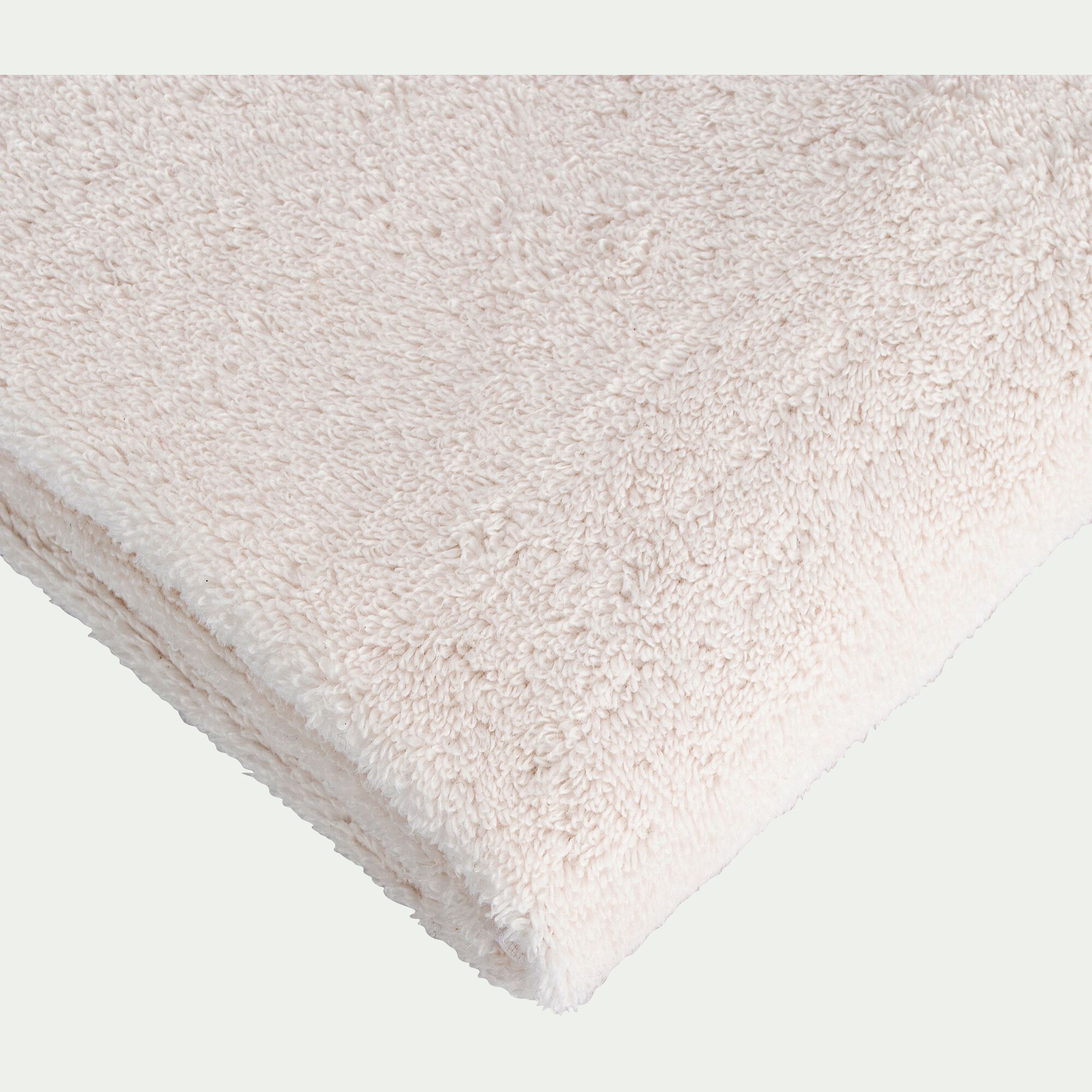 NOUN - Serviette de bain bouclette en coton - blanc ventoux 50x100cm