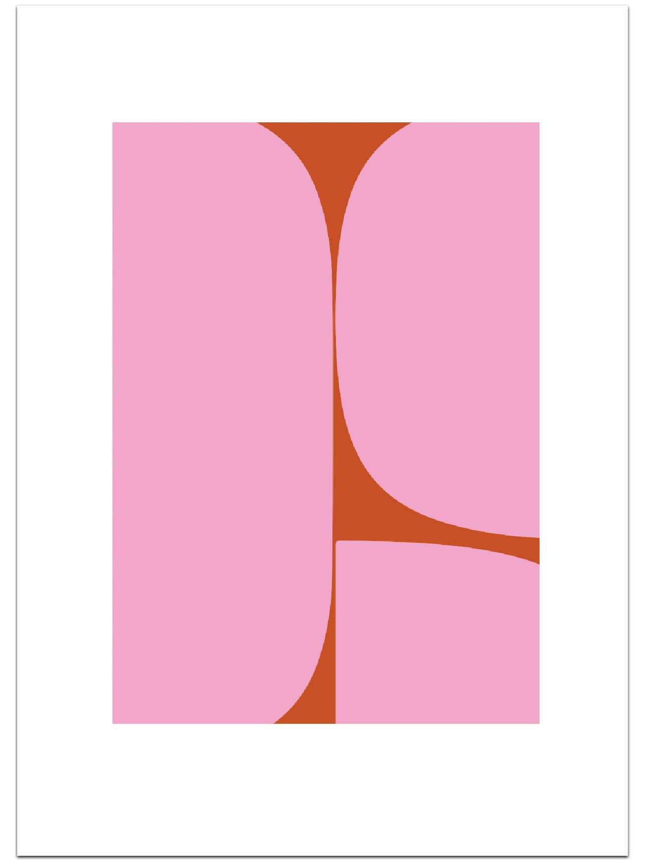 Poster Shapes of Pink 30 x 40 cm