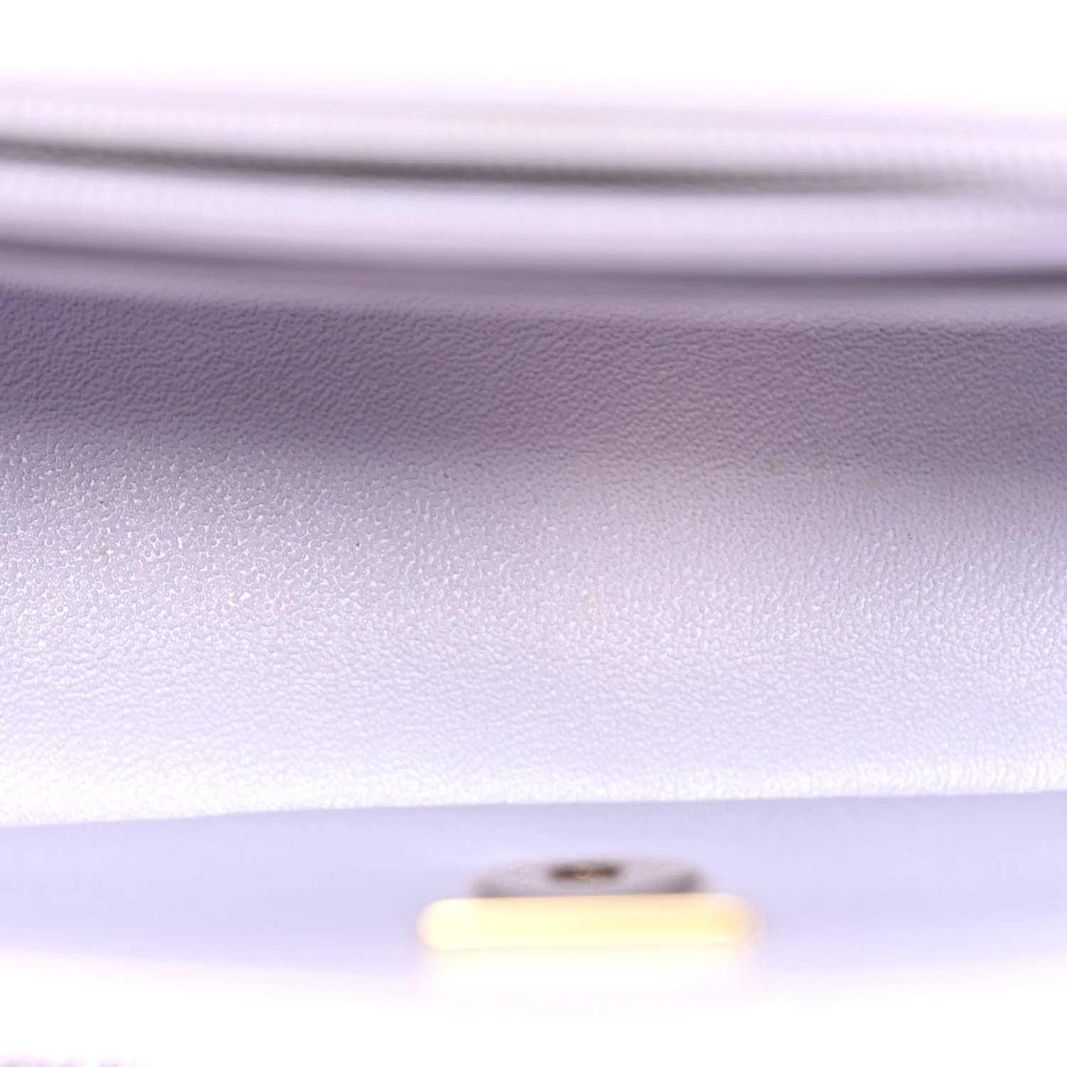 Lambskin Quilted Mini Top Handle Rectangular Flap Light Purple - Top Club