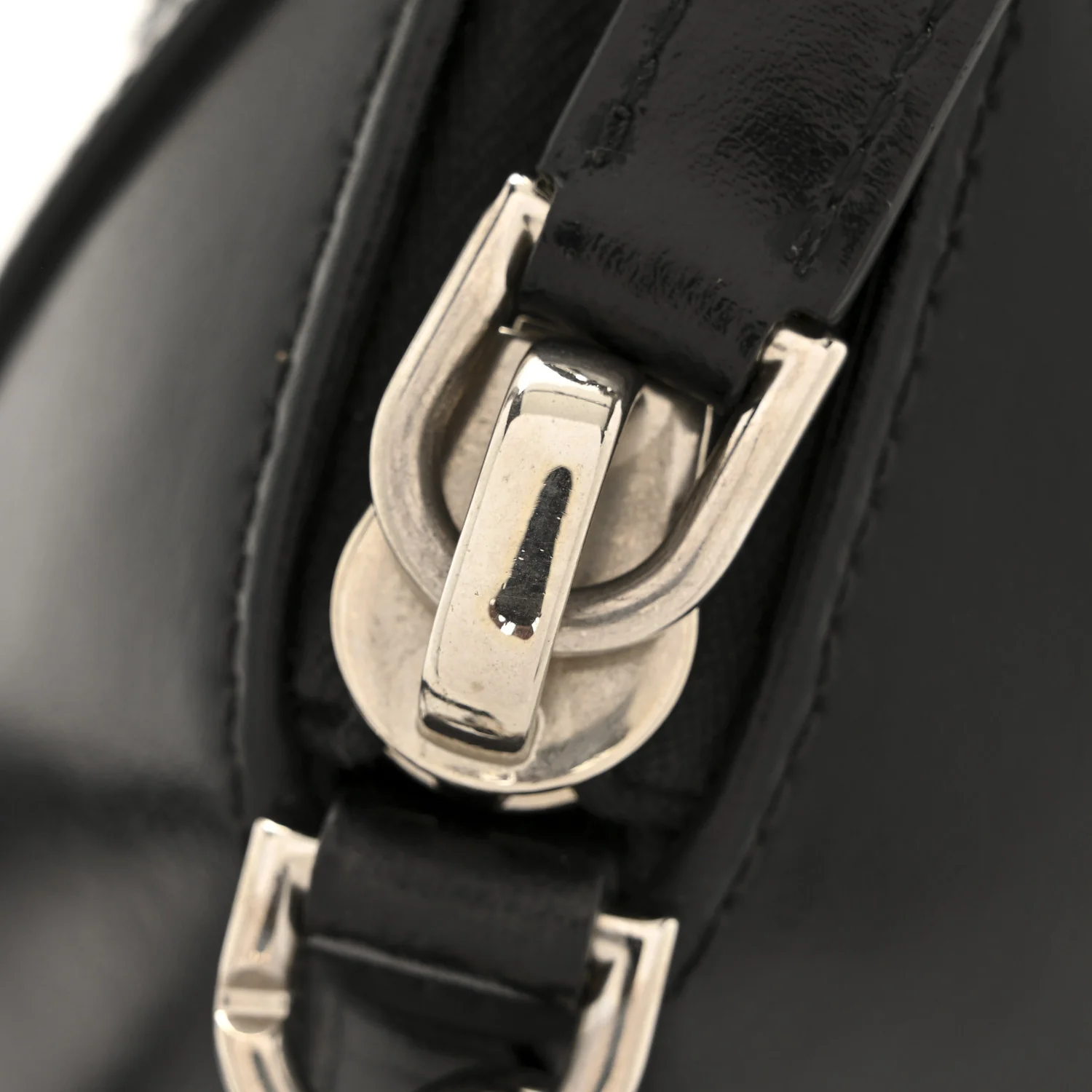 Shiny Lord Calfskin Mini Antigona Black - Top Club
