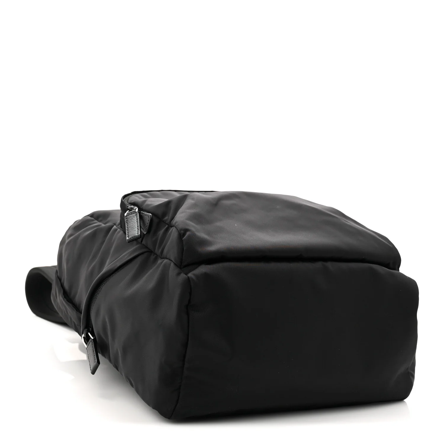 Re-Nylon Saffiano Zip Backpack Black - Top Club