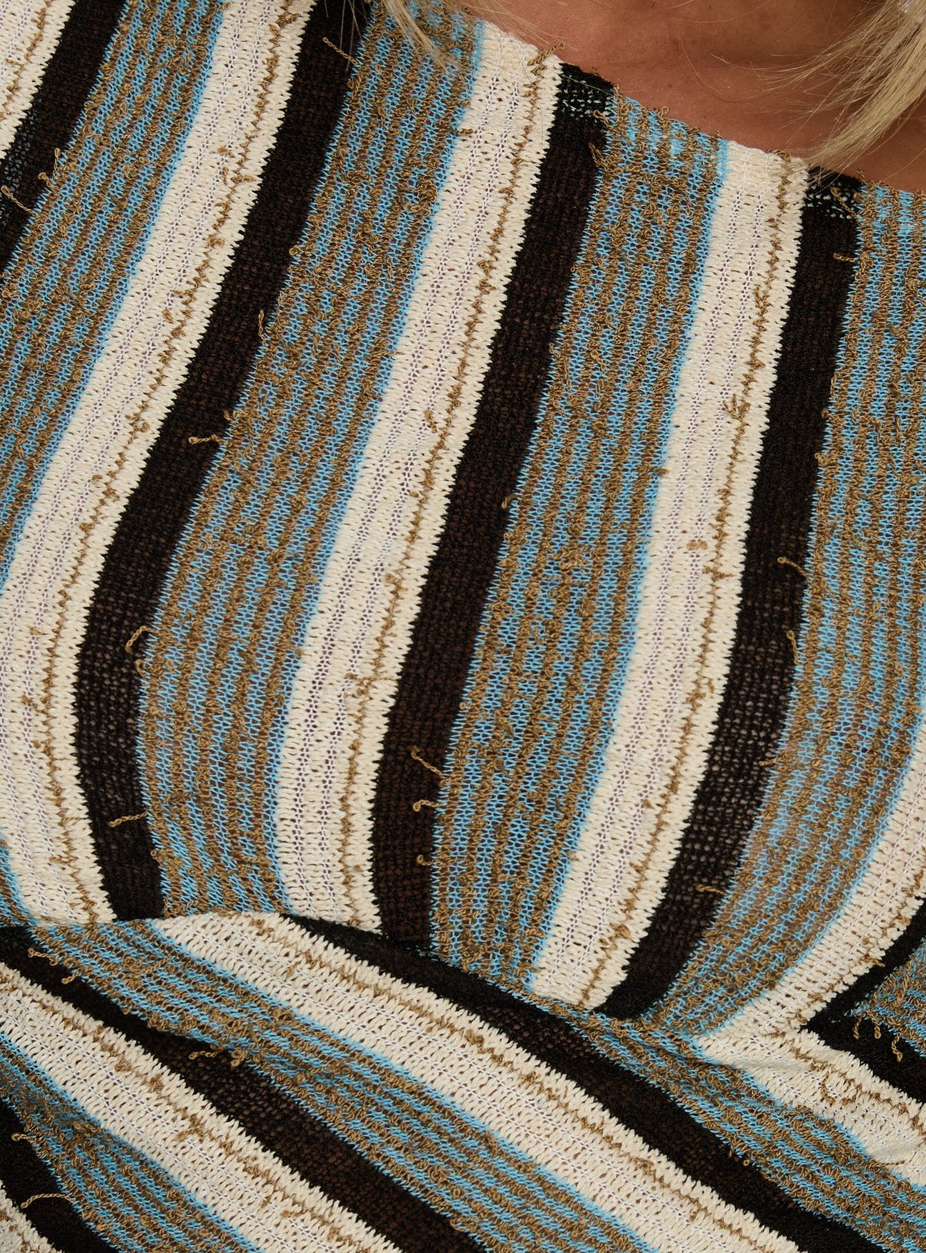 Darcia One Shoulder Top Multi Stripe