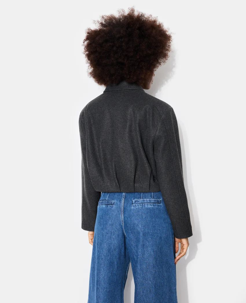 Pimkie Manteau court drap de laine forme boule