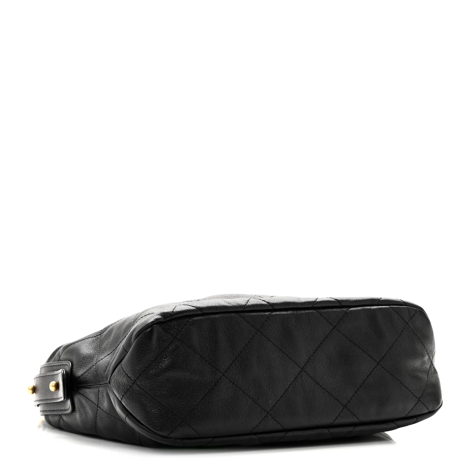 Calfskin Quilted Daily Hobo Black - Top Club