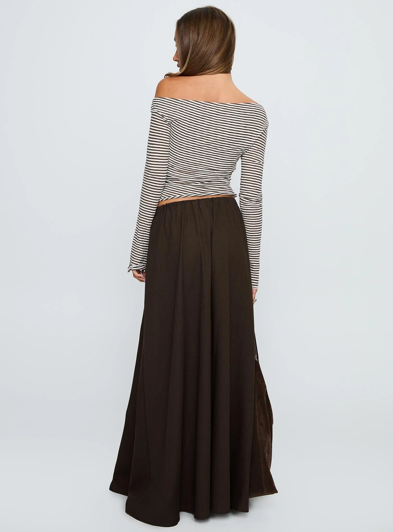 Hallee Maxi Skirt Brown