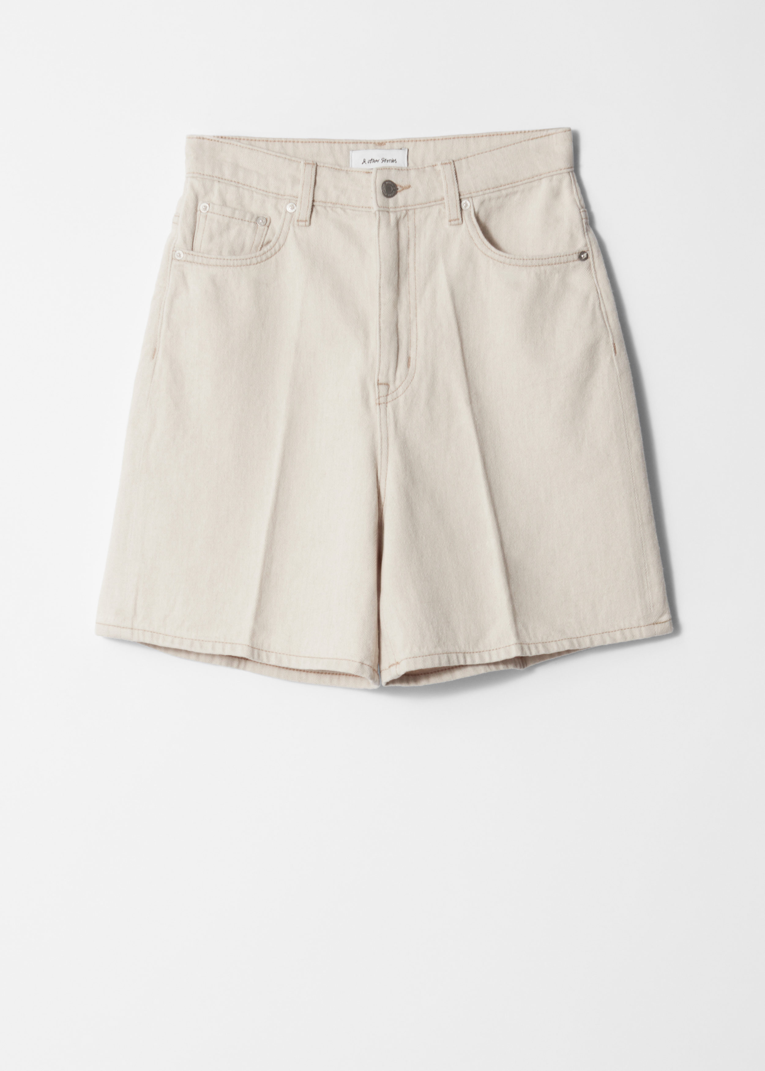 & Other Stories WIDE-LEG DENIM SHORTS