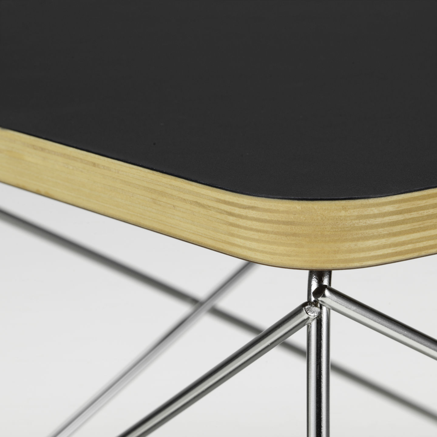 Salontafel Occasional LTR chroom onderstel, zwart