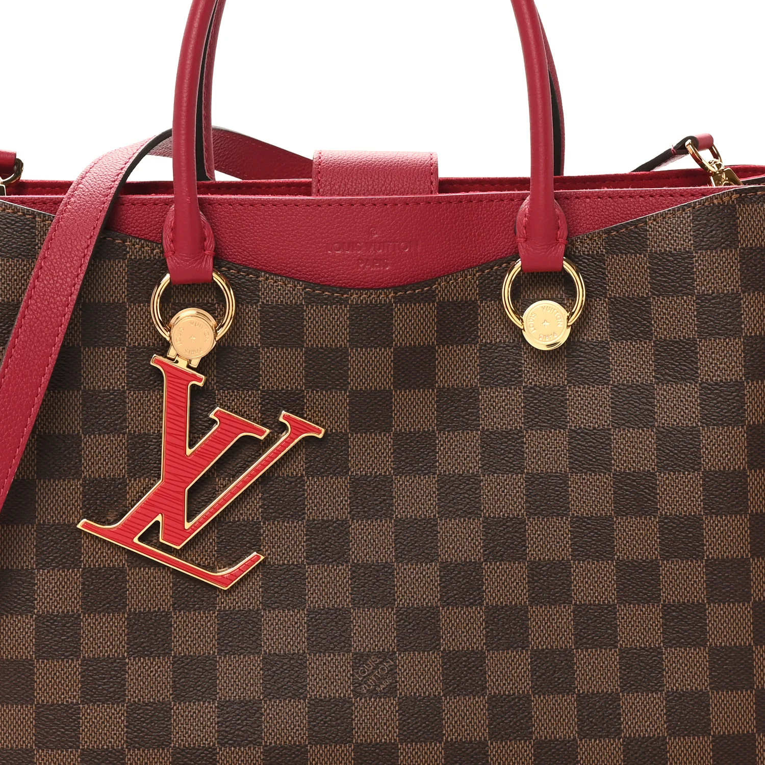 Damier Ebene LV Riverside Lie De Vin - Top Club