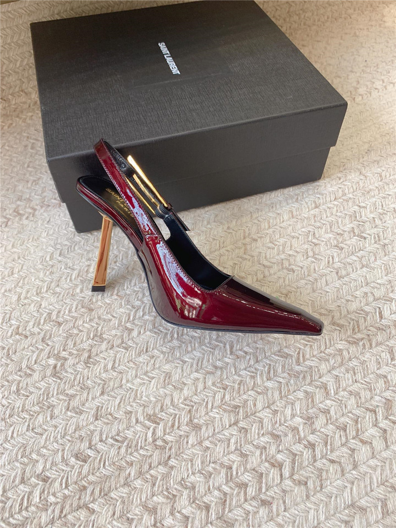 YSL catwalk style small square toe high heel sandals - Sneaker Replica Workshop