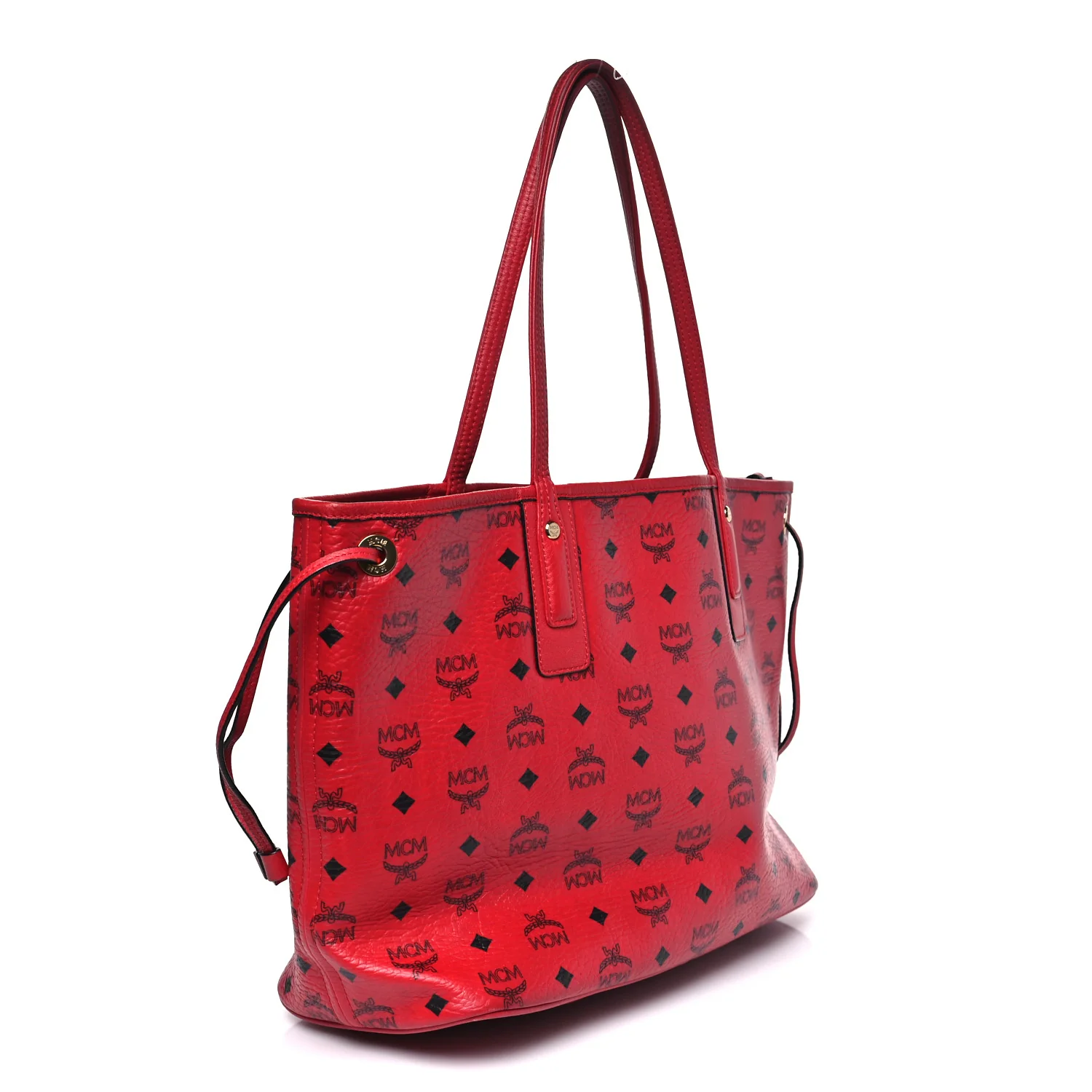 Visetos Medium Liz Reversible Shopper Tote Ruby Red - Top Club