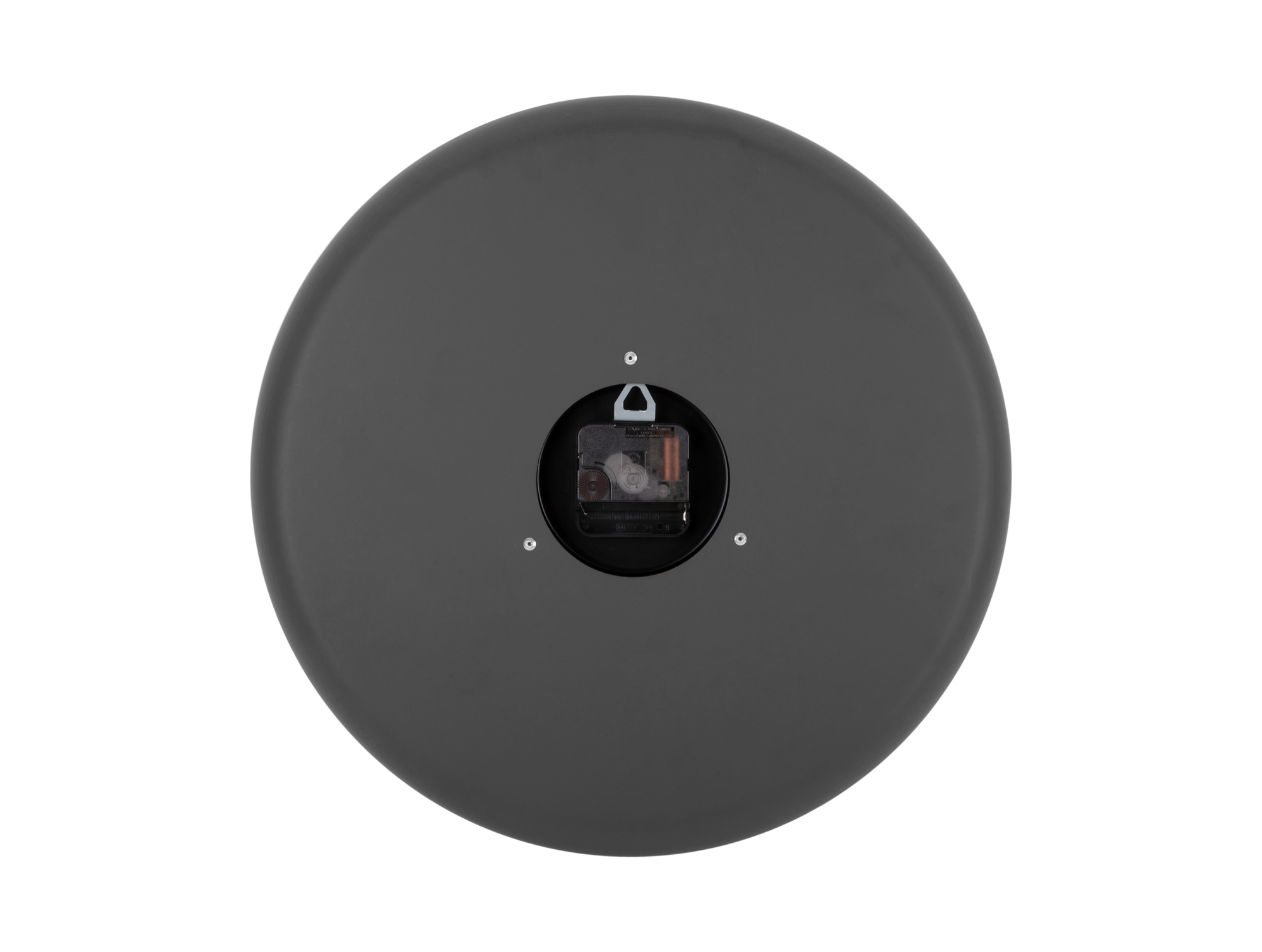 Wall clock Dual Disc metal dark grey