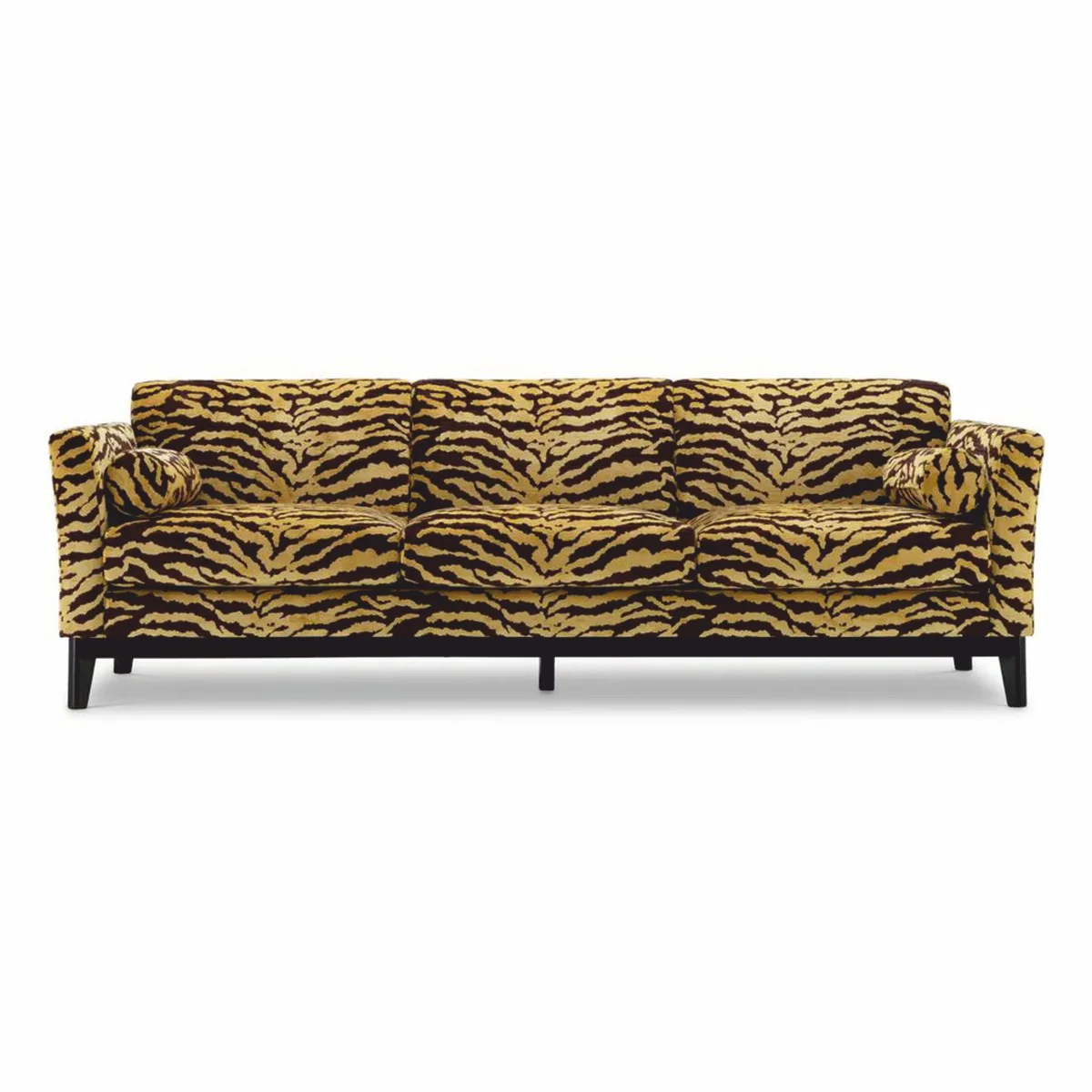 Luxury Sofa with Tiger Pattern Yellow / Brown / Black 239 cm - Living Room & Hotel Furniture