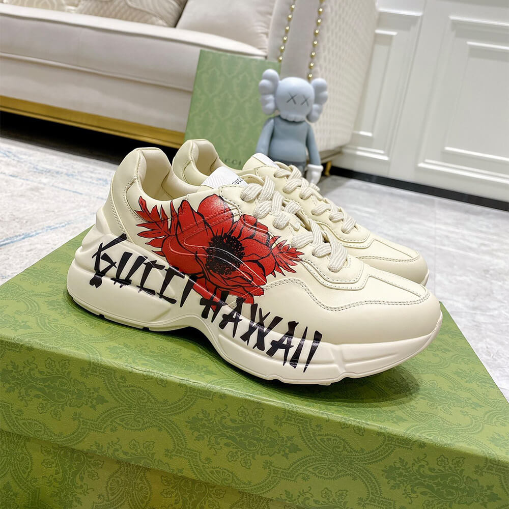 Gucci Rhyton Hawaii Print Sneaker - Top Club