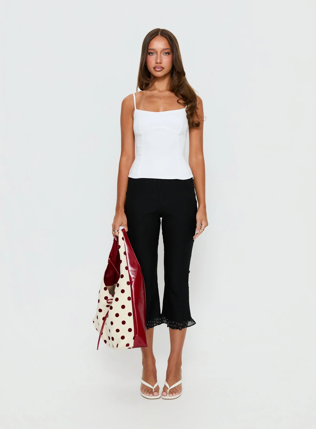 Elanah Structured Cami Top White