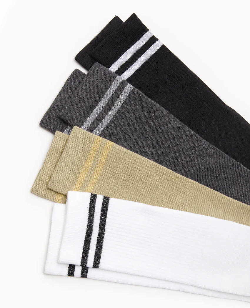 Pimkie Paire de chaussettes avec bandes lurex