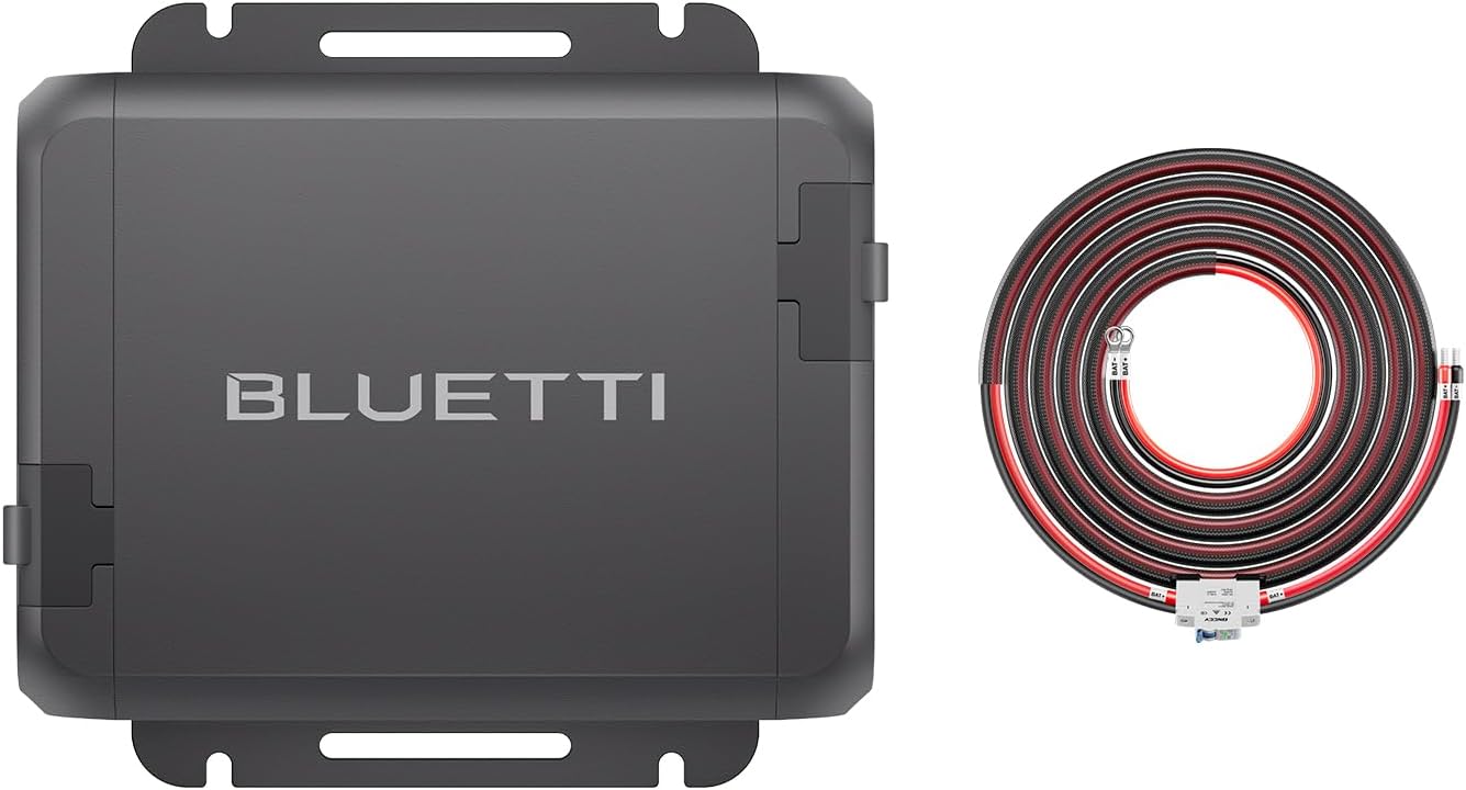 BLUETTI Charger 1, 560W Alternator Charger, Fast CC-CC Charge per centrale elettrica portatile, 6 x più veloce, compatibile con il 95% di generatore solare, perfetto per Viaggi, RV