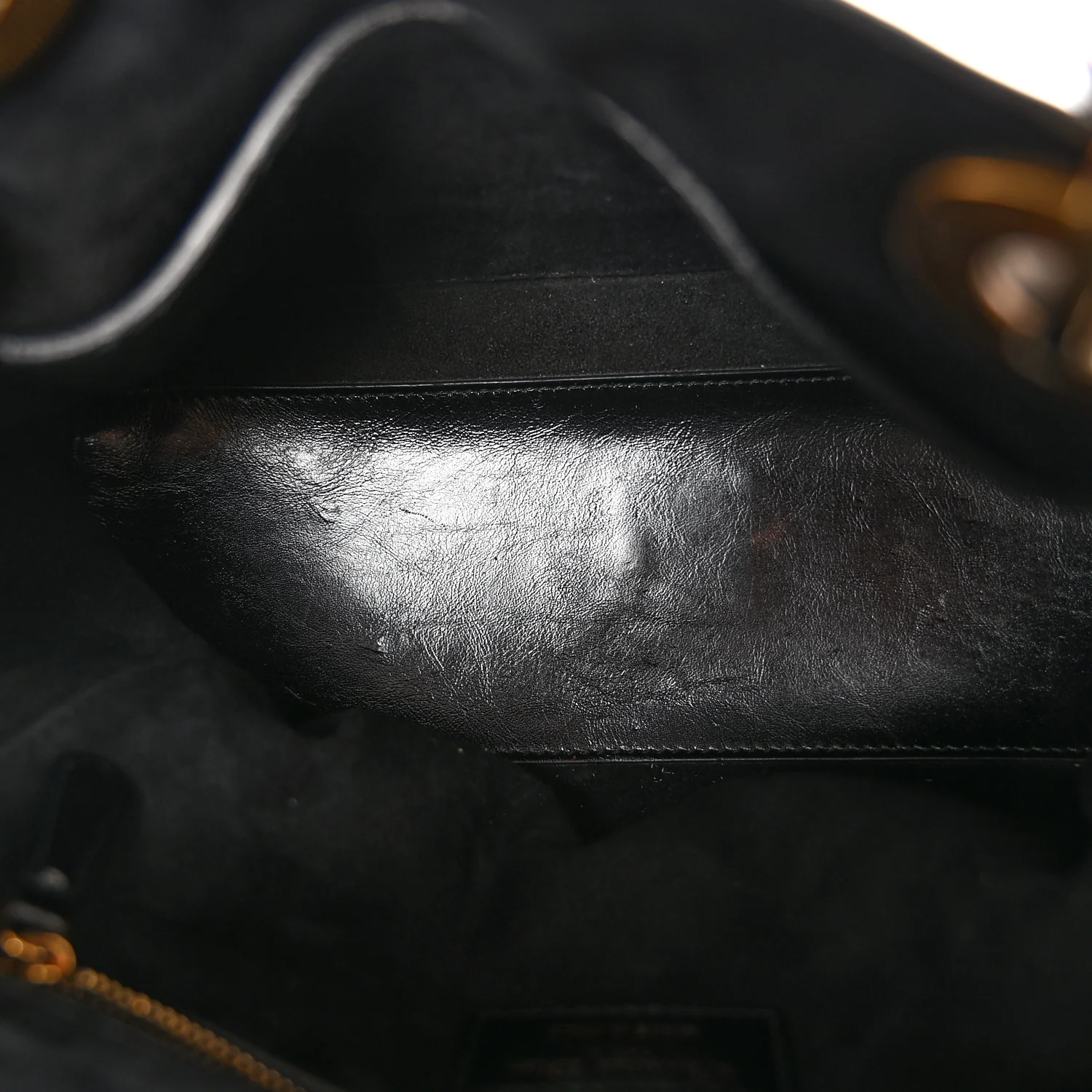 Crinkled Patent Cannage Medium Bohemian Lady Dior Black - Top Club