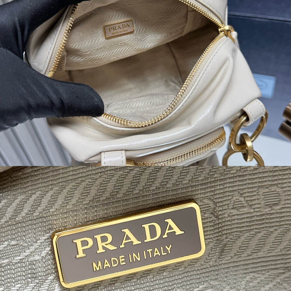 Prada Dangle leather top-handle mini-bag(HIGH-END GRADE) - Top Club