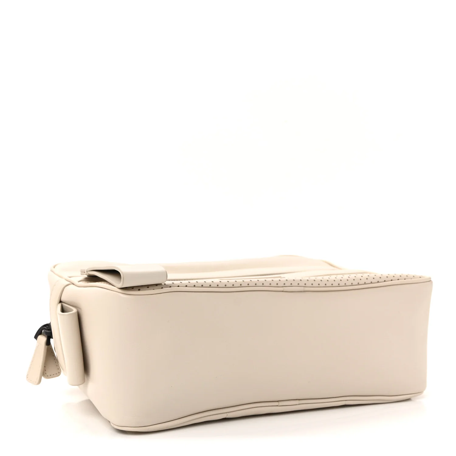 Perforated Calfskin Leggero Intrecciato Belt Bag Mist Plaster - Top Club