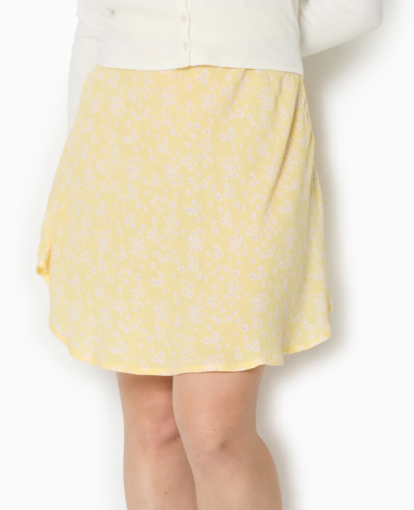 Pimkie Jupe patineuse avec petites fleurs