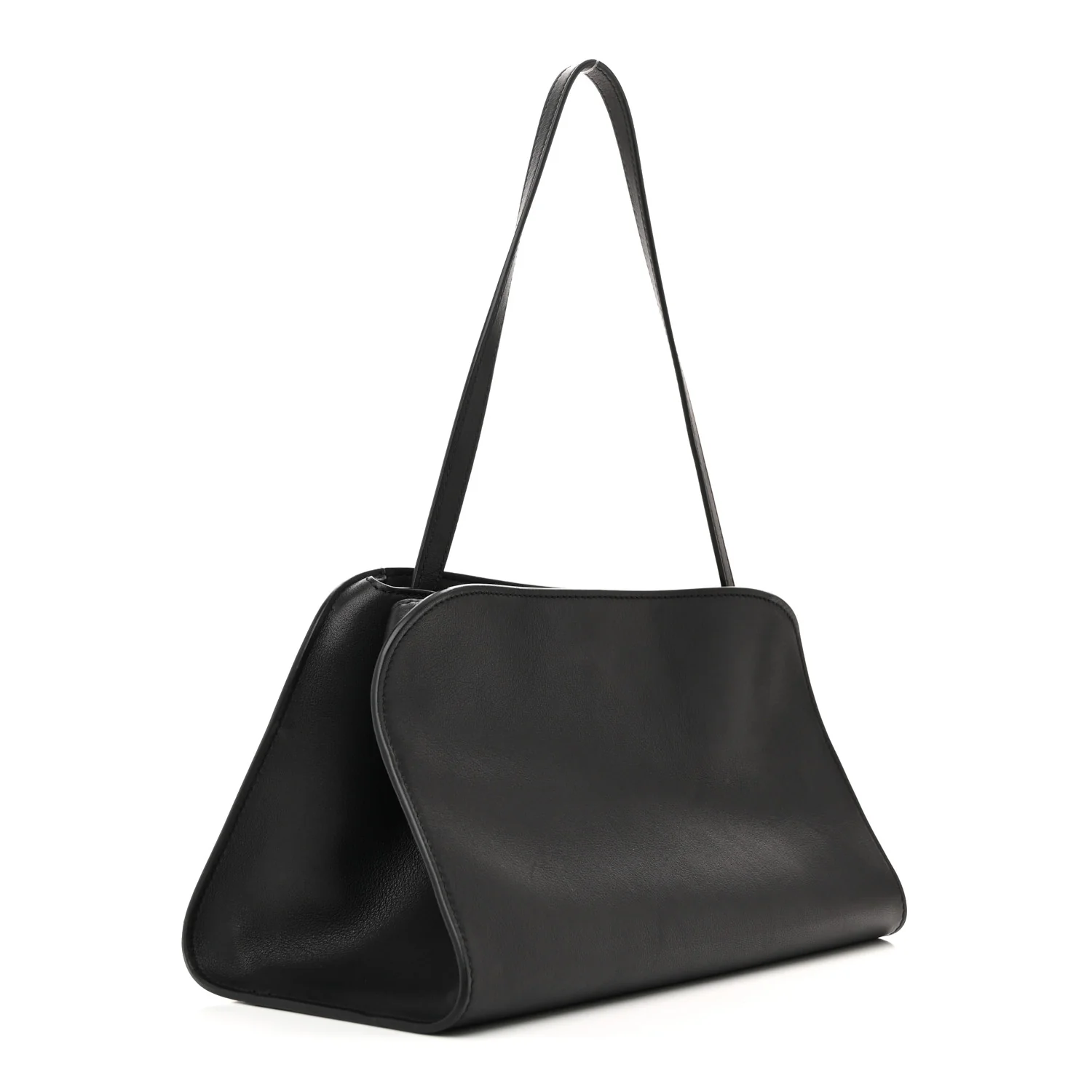 Smooth Calfskin Peggy Bag Black - Top Club
