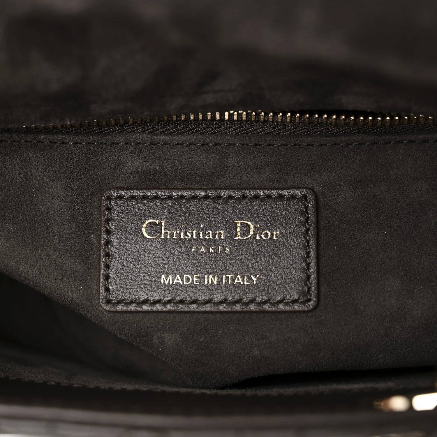 Lambskin Cannage Small My ABCDior Lady Dior Dark Brown - Top Club