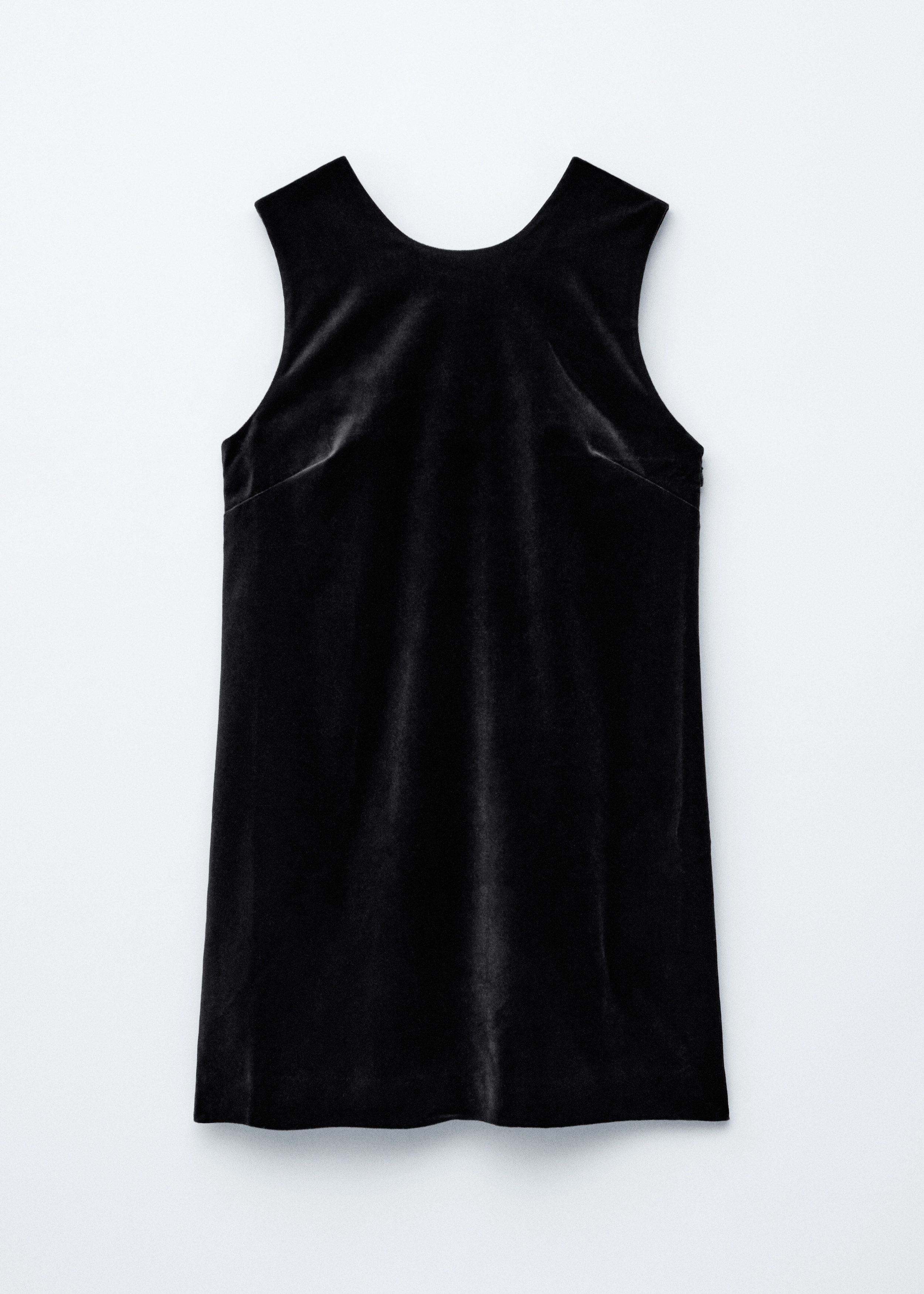 & Other Stories OPEN BACK VELVET MINI DRESS