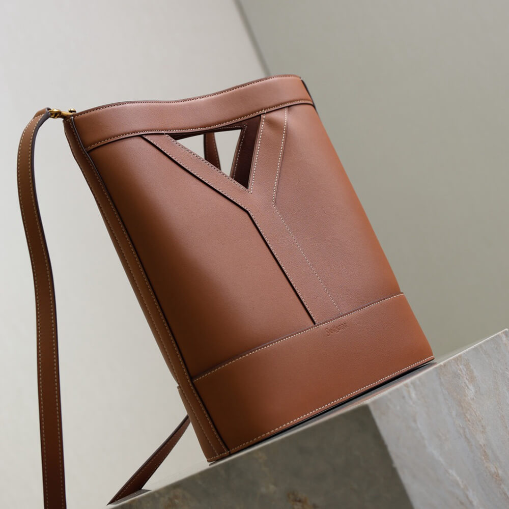 YSL Y small bucket in leather(HIGH-END GRADE) - Top Club
