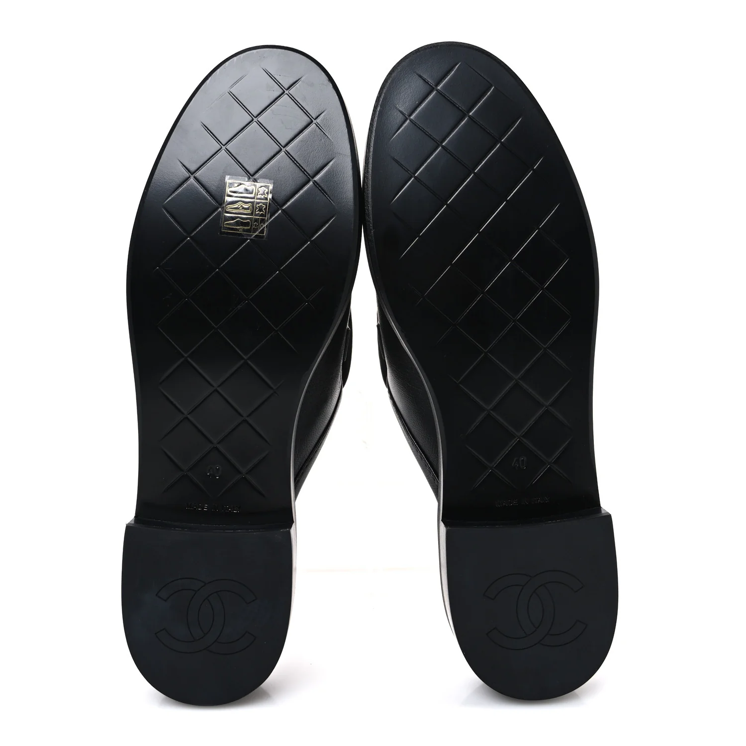 Lambskin Quilted CC Turnlock Mules 40 Black - Top Club
