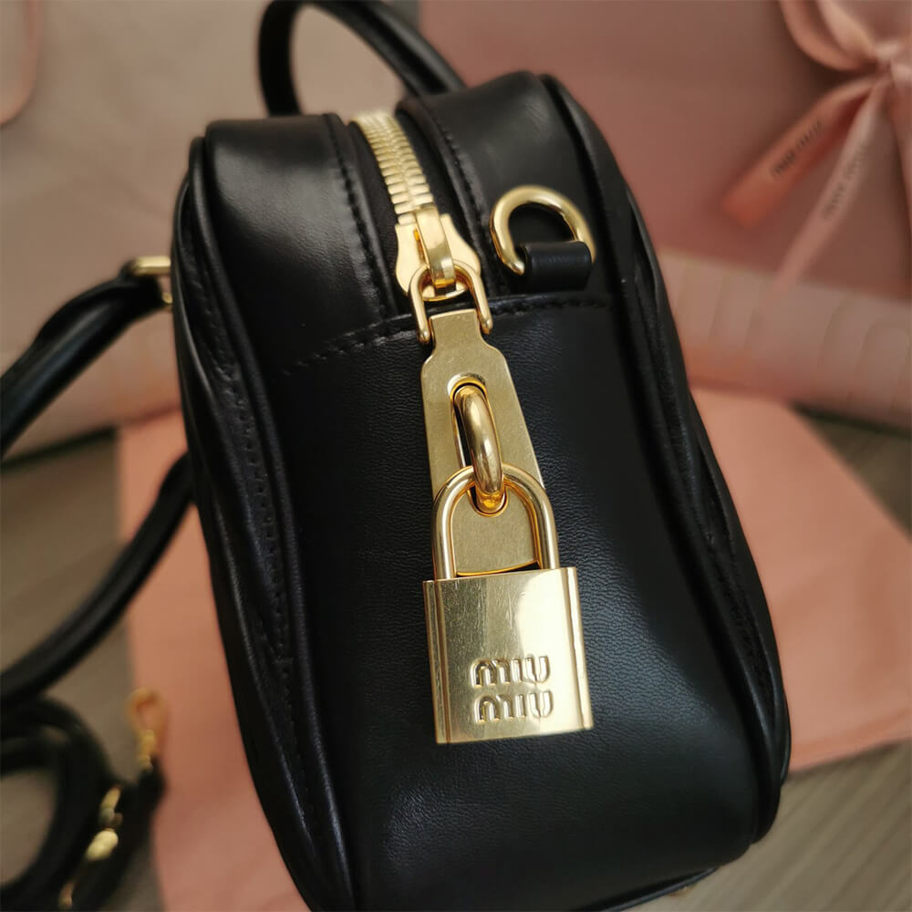Matelasse nappa leather top-handle bag - Top Club