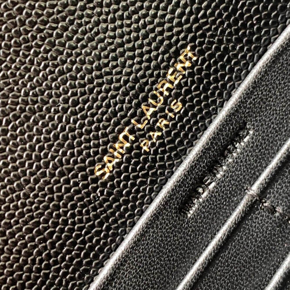 YSL cassandre envelope chain wallet in grain de poudre leather(High-end Grade) - Top Club