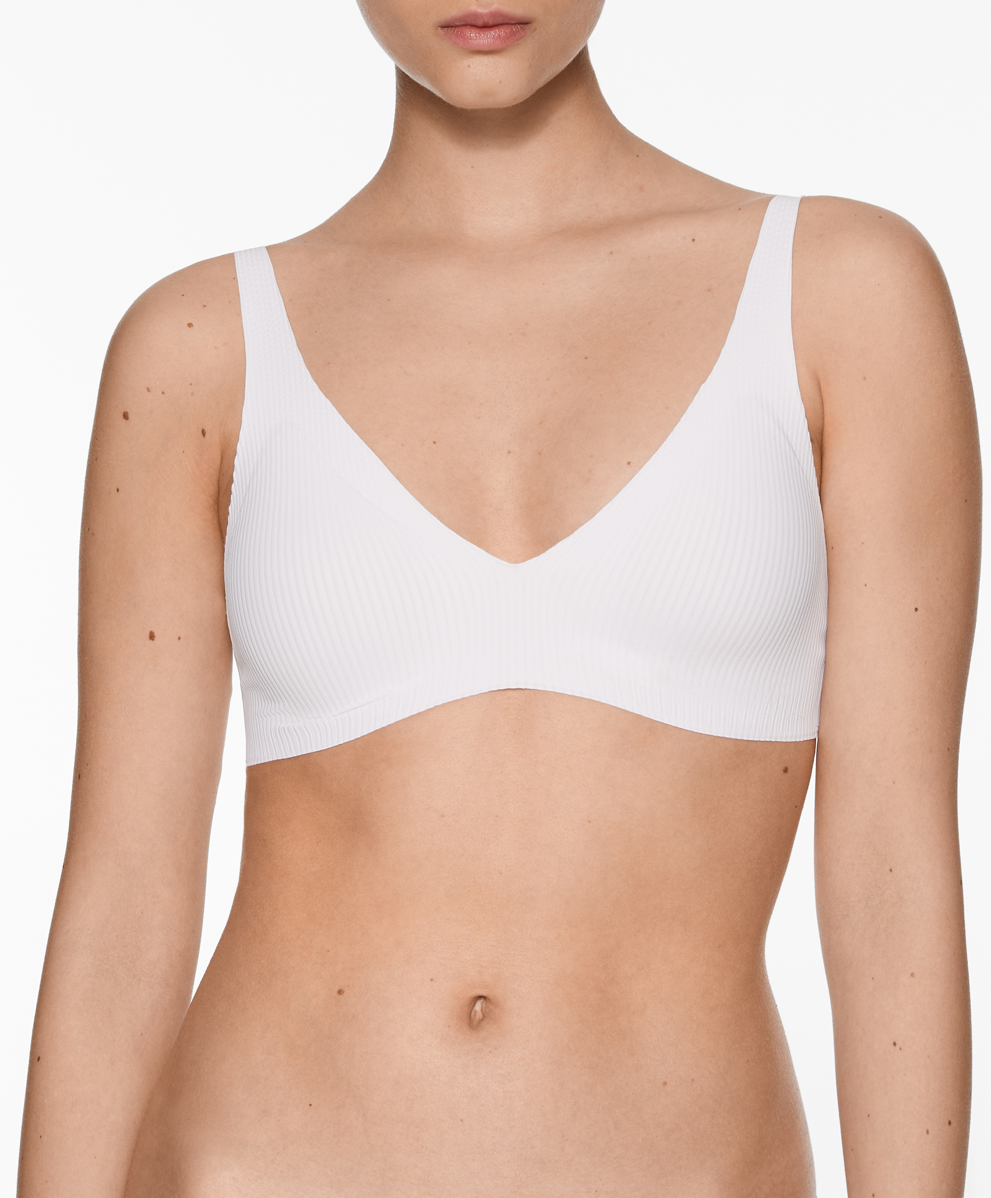 OYSHO Invisible micro rib halter bra