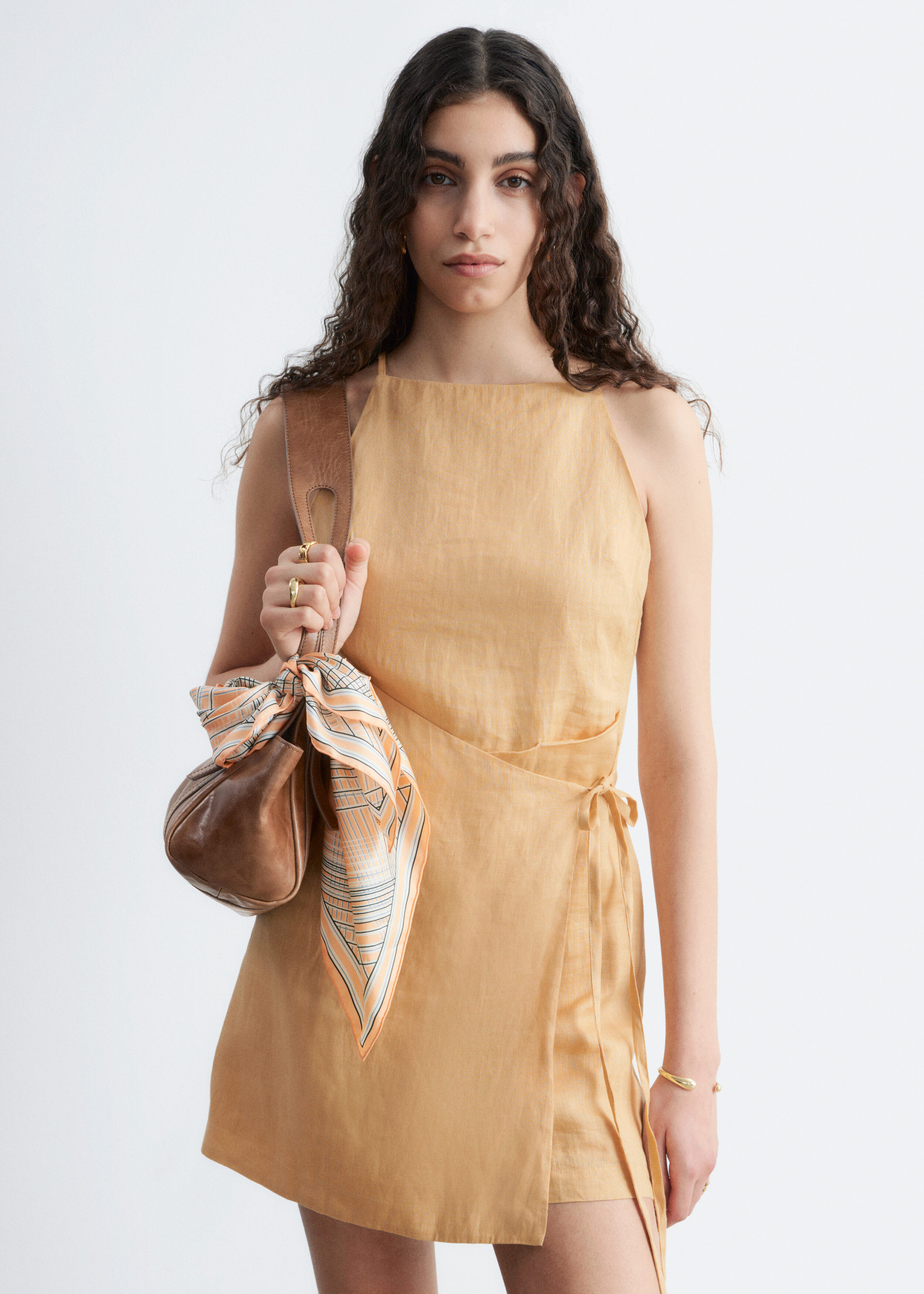 & Other Stories LINEN MINI DRESS
