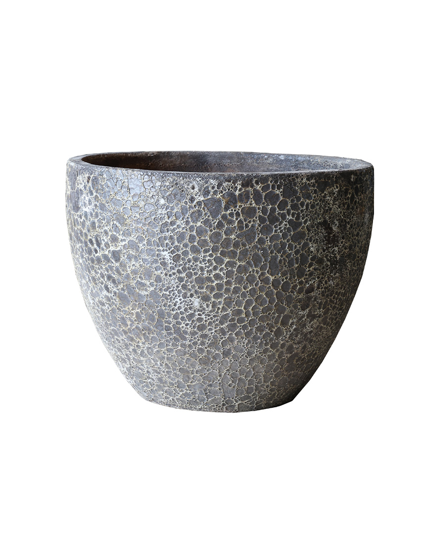 Plantenpot Lipari M relic black Ø70 x H52 cm