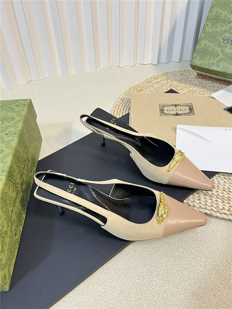 gucci women s pointed toe metal buckle shoes - Sneaker Replica Workshop