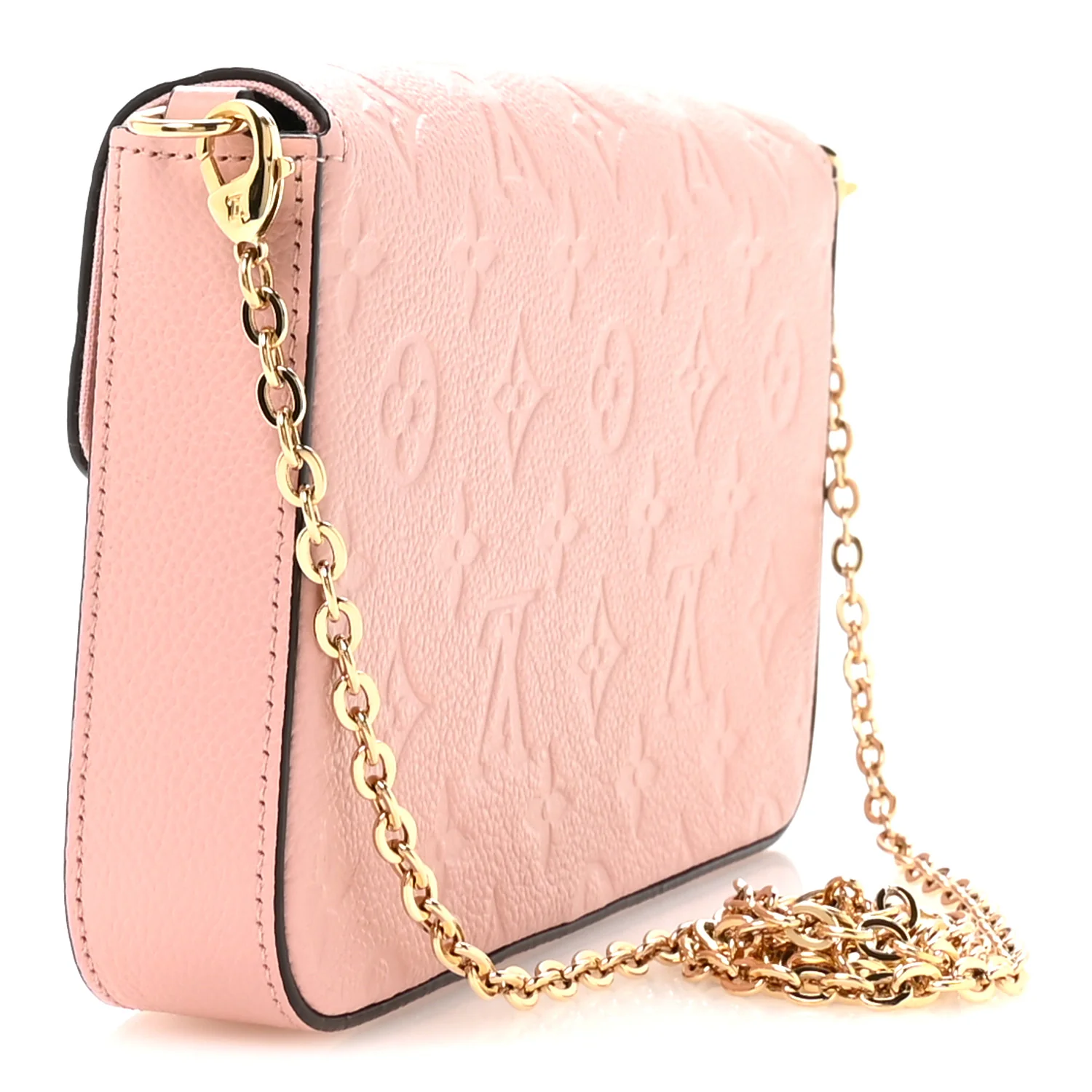 Empreinte Pochette Felicie Chain Wallet Rose Poudre - Top Club