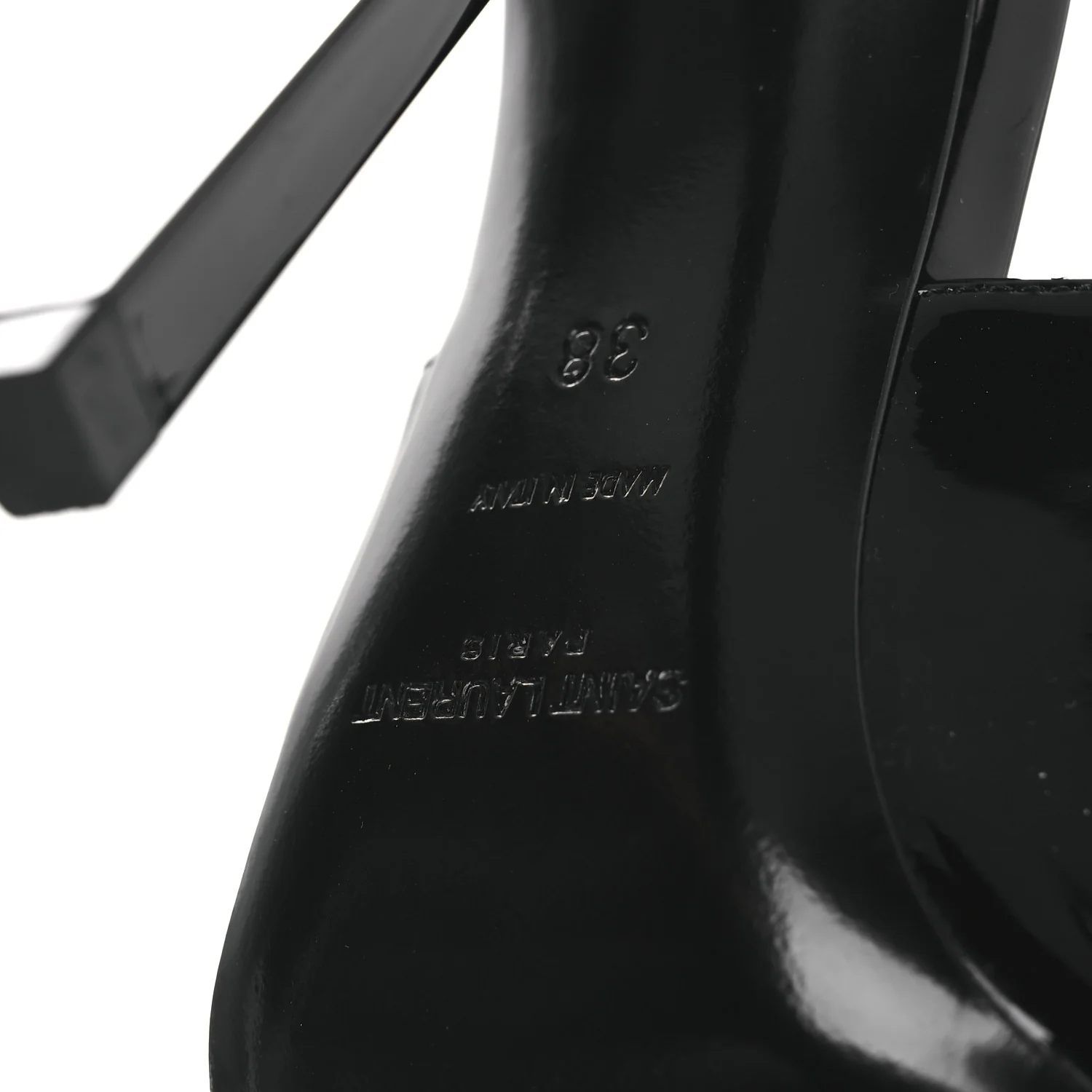 Vernice Grupy Madame 115mm Slingback Pumps 38 Black - Top Club