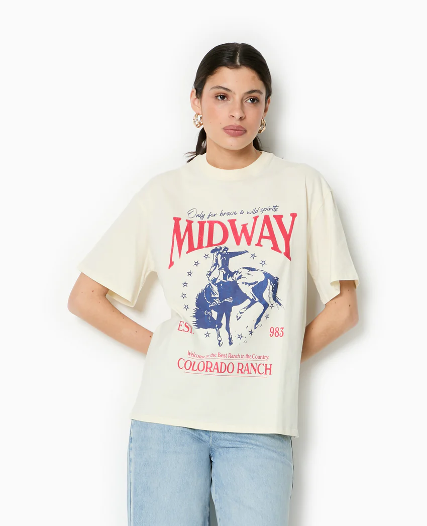 Pimkie T-shirt oversize avec print devant