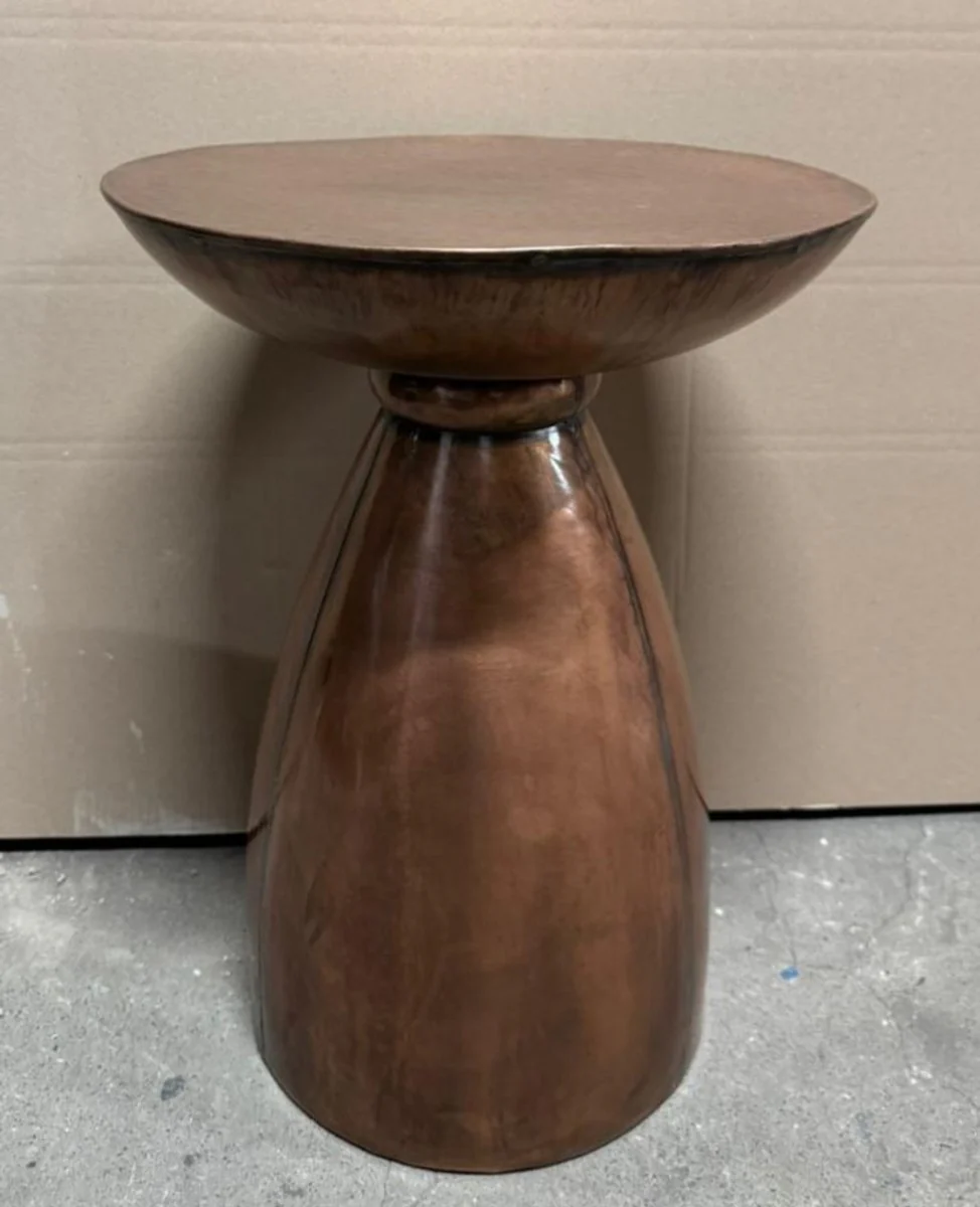 Luxury aluminum side table brown Ø 40 x H. 54 cm - luxury furniture