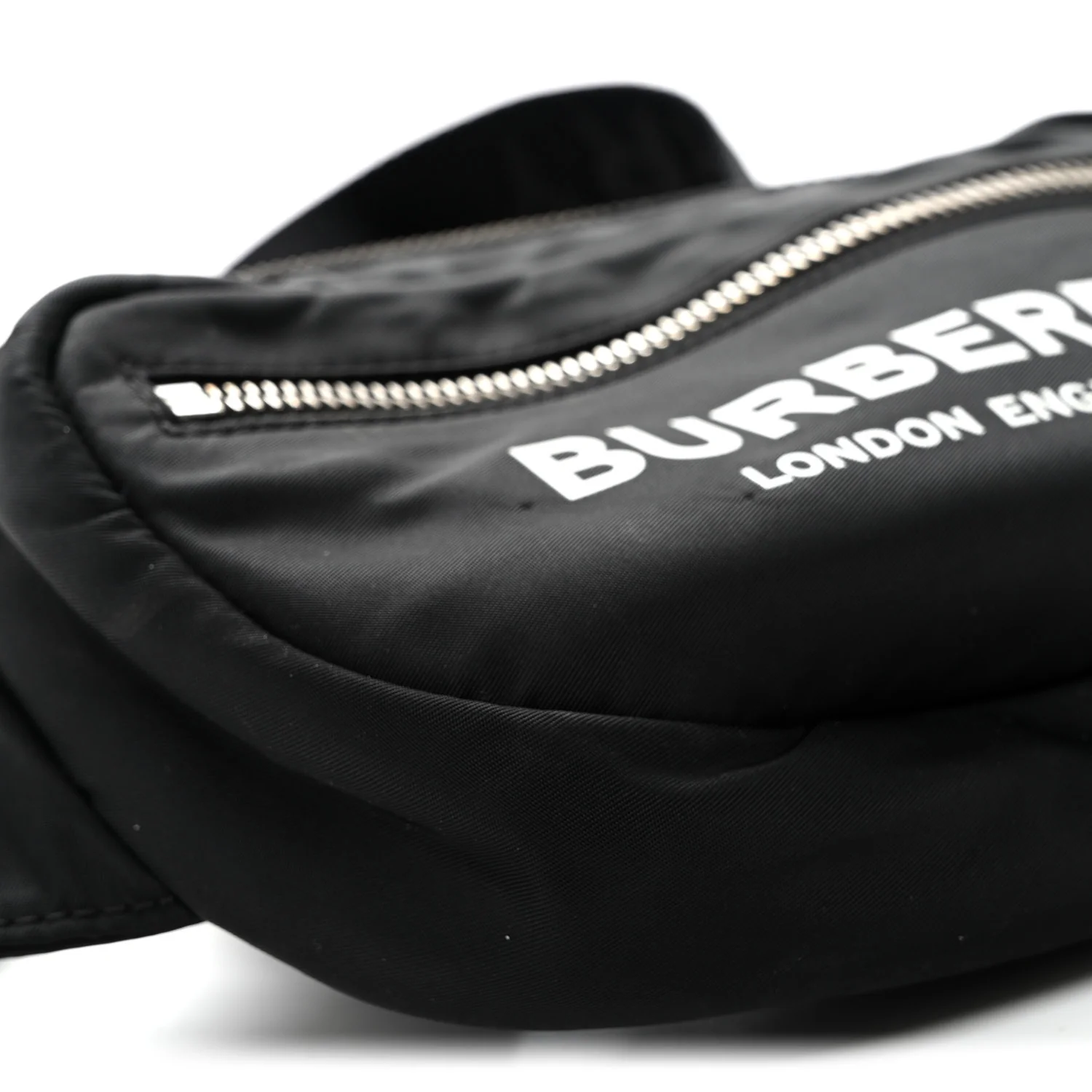Econyl Logo Print Small Cannon Bum Bag Black - Top Club