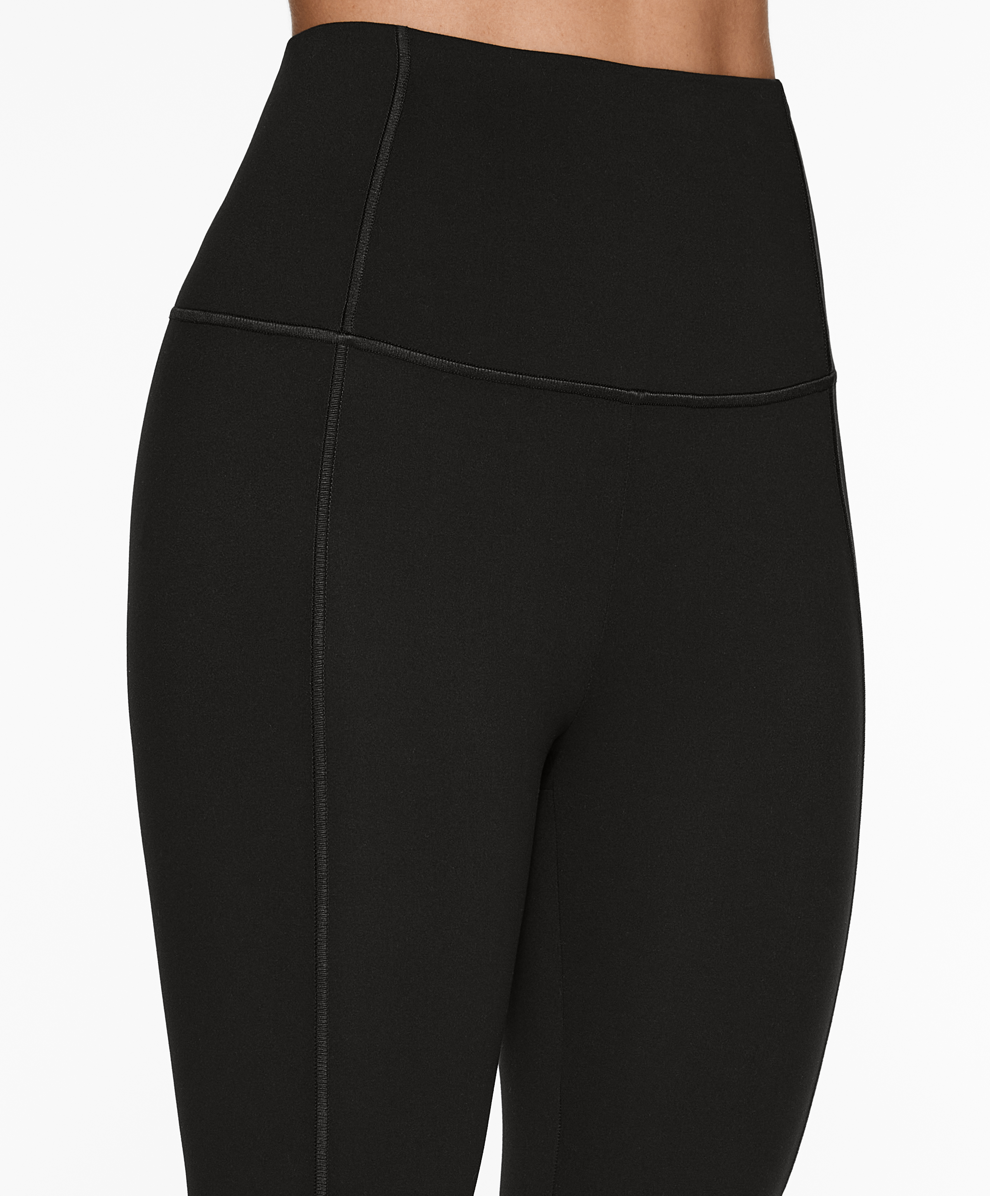 OYSHO Comfortlux super-high-rise 65cm ankle-length leggings with overlocking detail