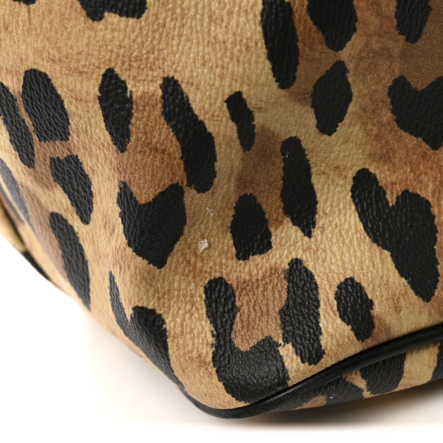 Textured Coated Canvas Leopard Print Large Antigona Tote - Top Club