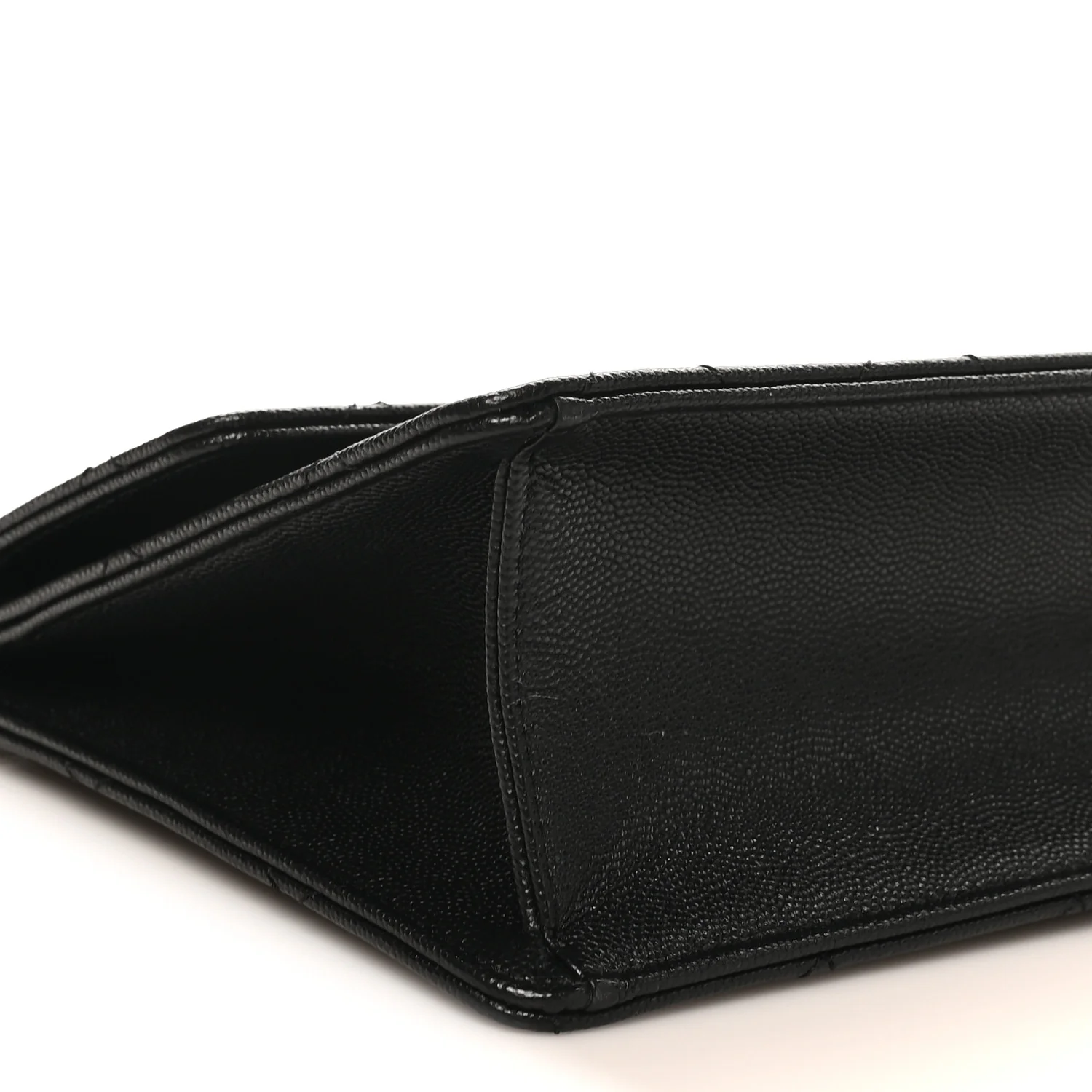 Caviar Quilted Chain Frame Flap Black - Top Club