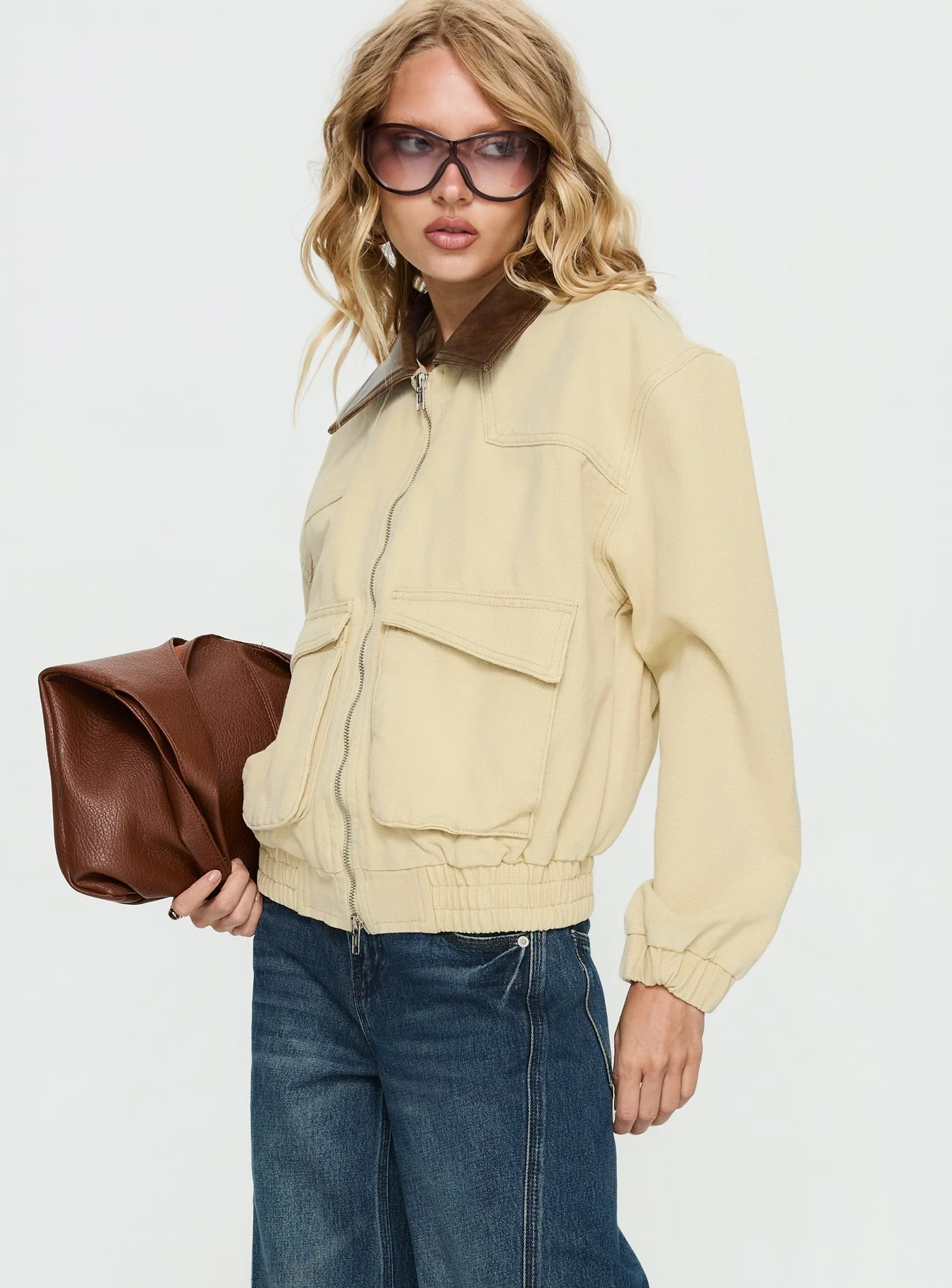 Sancia Bomber Jacket Beige