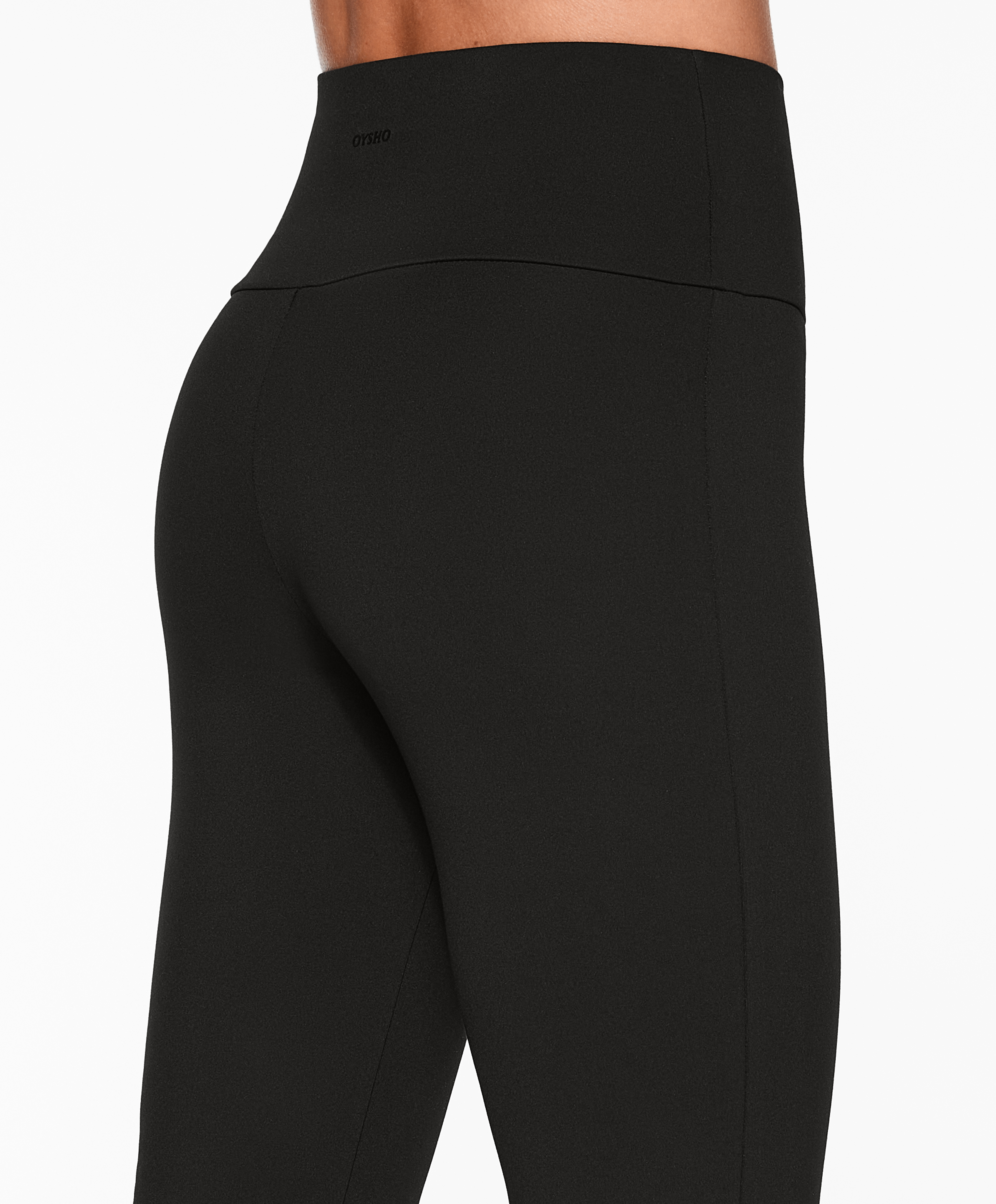 OYSHO Comfortlux slit flare trousers