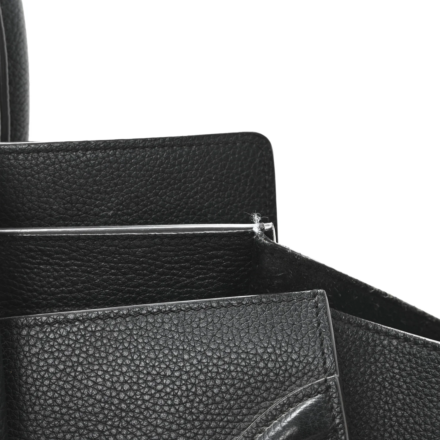 Drummed Calfskin Mini Luggage Black - Top Club