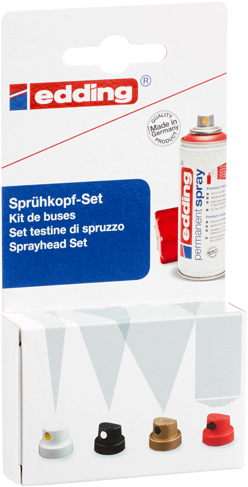 edding spuitkoppenset voor permanent spray