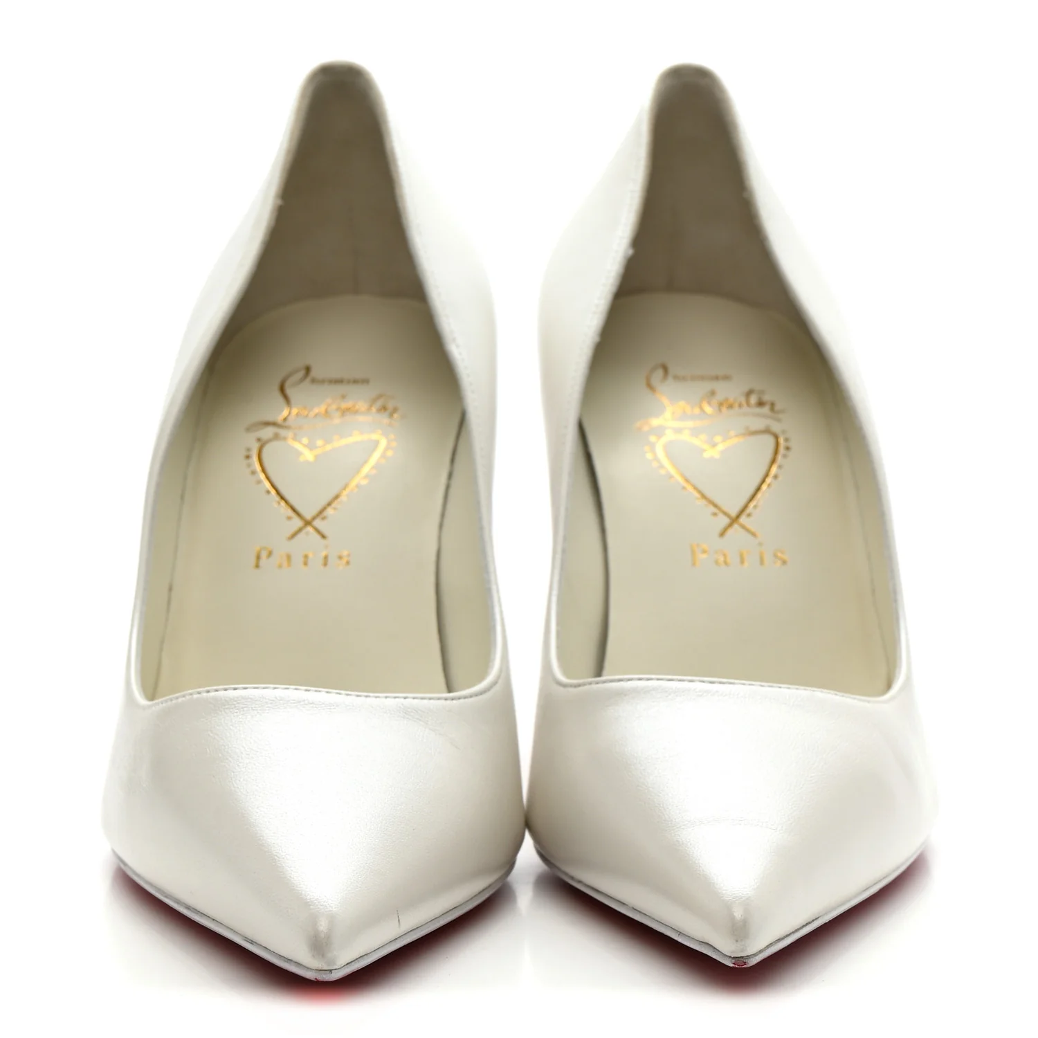 Pearlescent Nappa Miss Z 80 Pumps 38 Bianco - Top Club