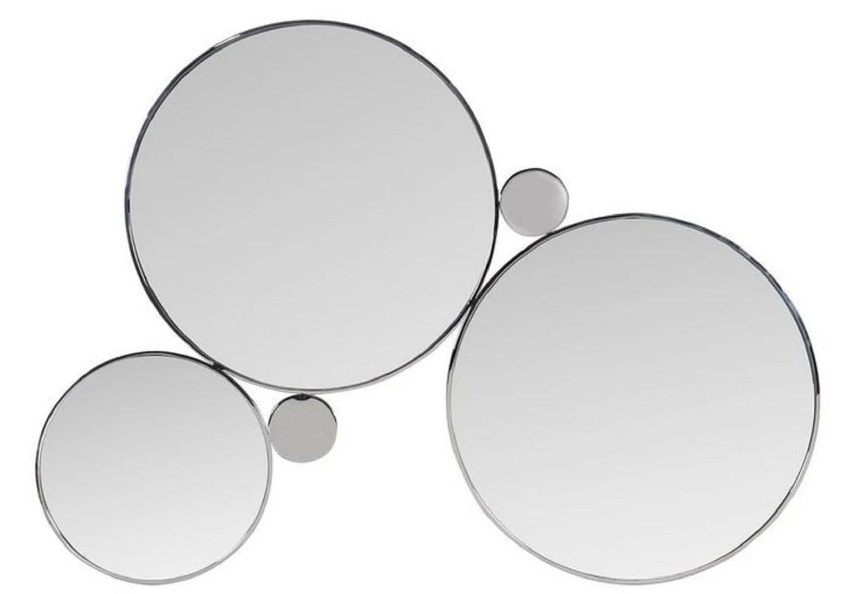 Designer wall mirror silver 167 x H. 121 cm - stainless steel mirror - luxury living room mirror