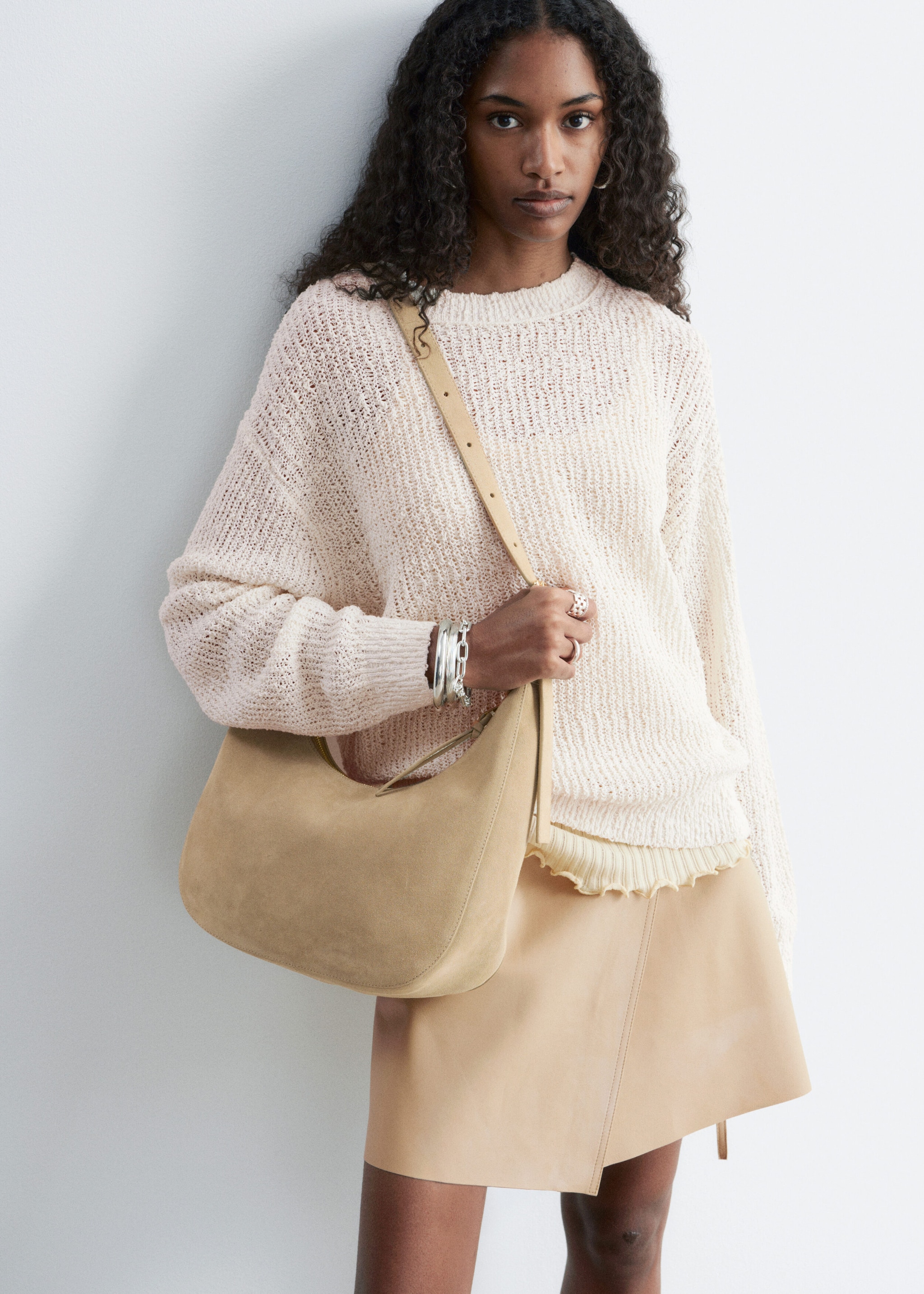 & Other Stories SILK-COTTON KNIT JUMPER